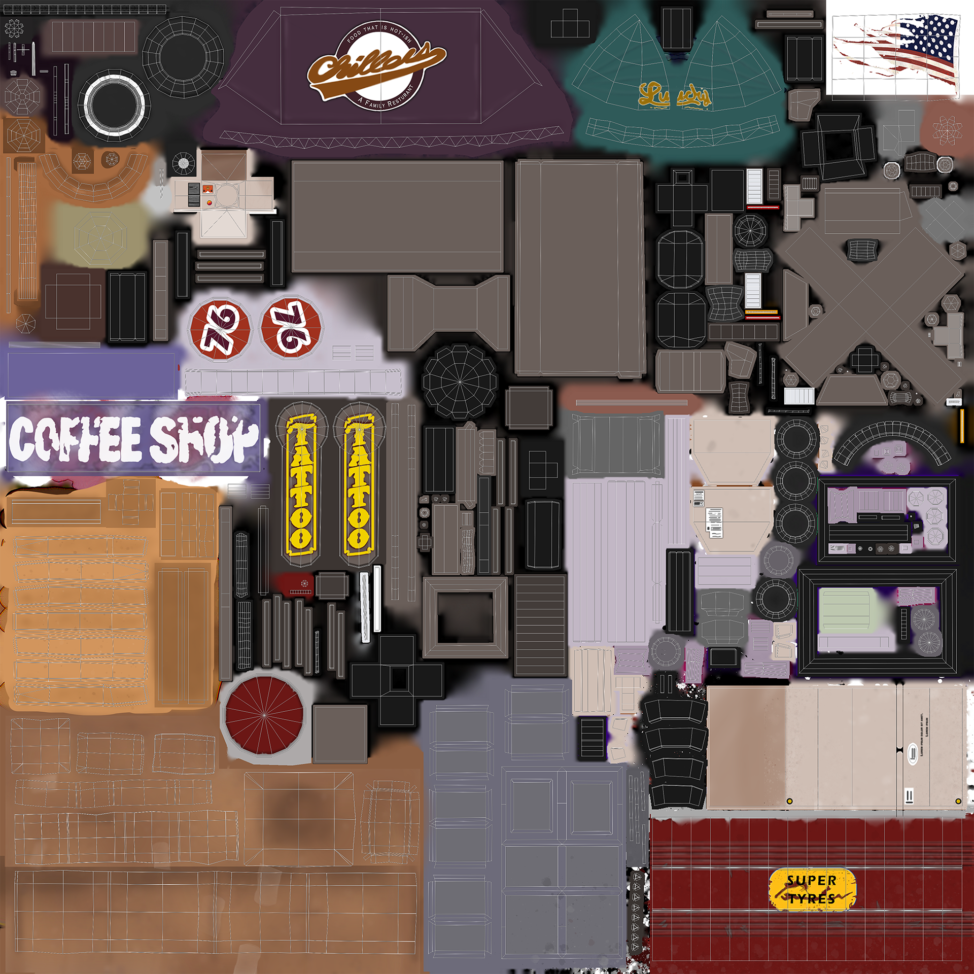 Props UVS/Textures
