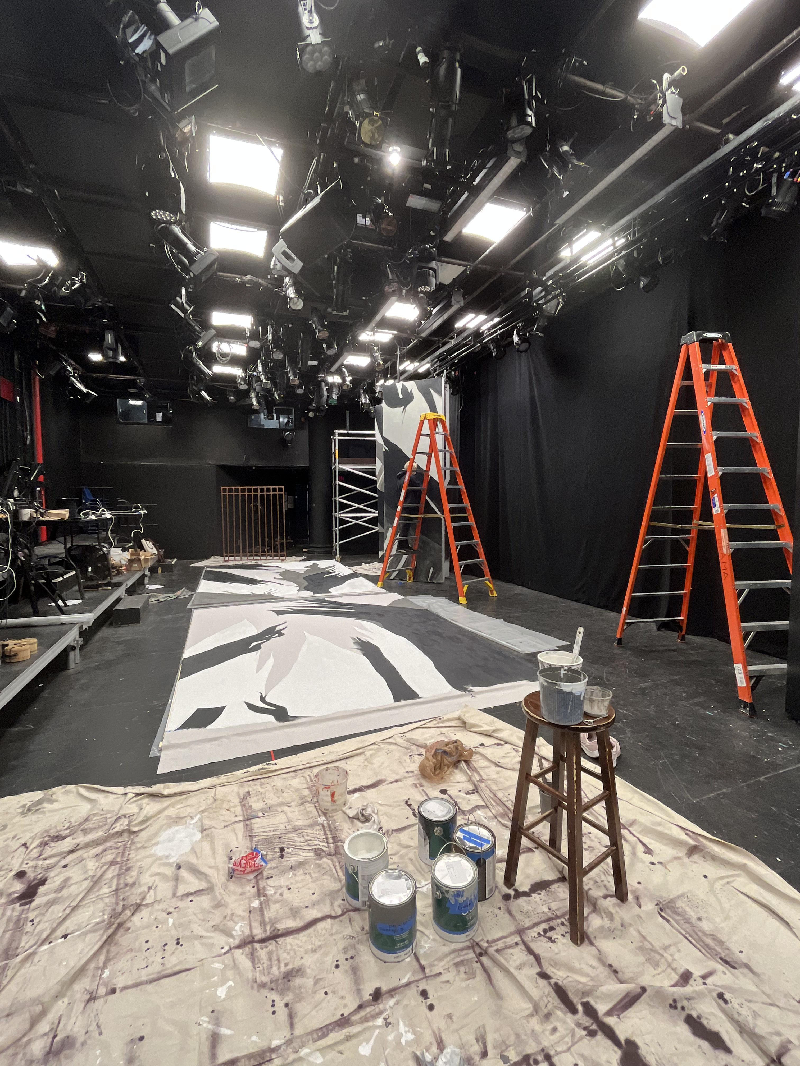 Painting the curtain