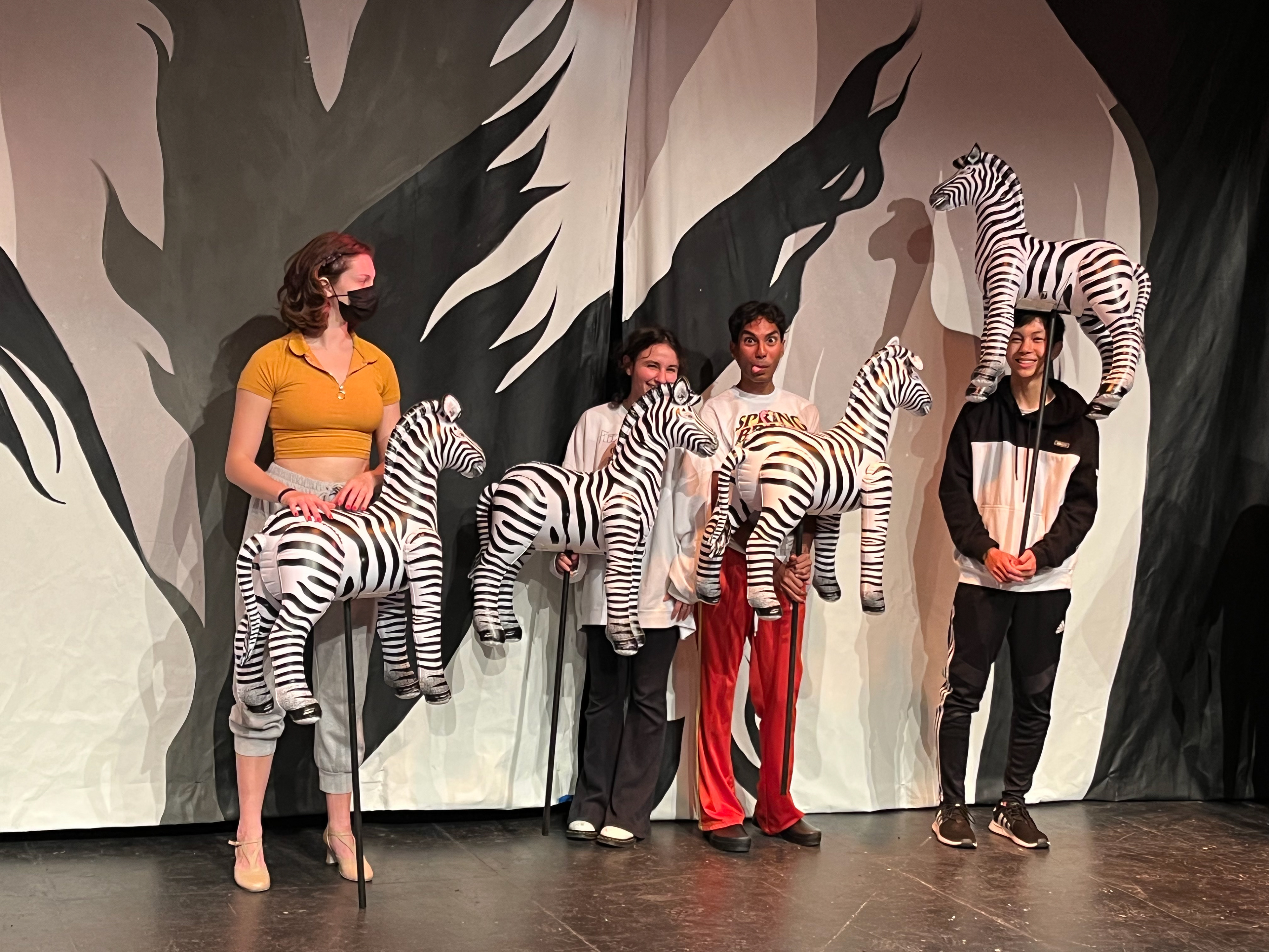 Image from rehearsal: The Zebras