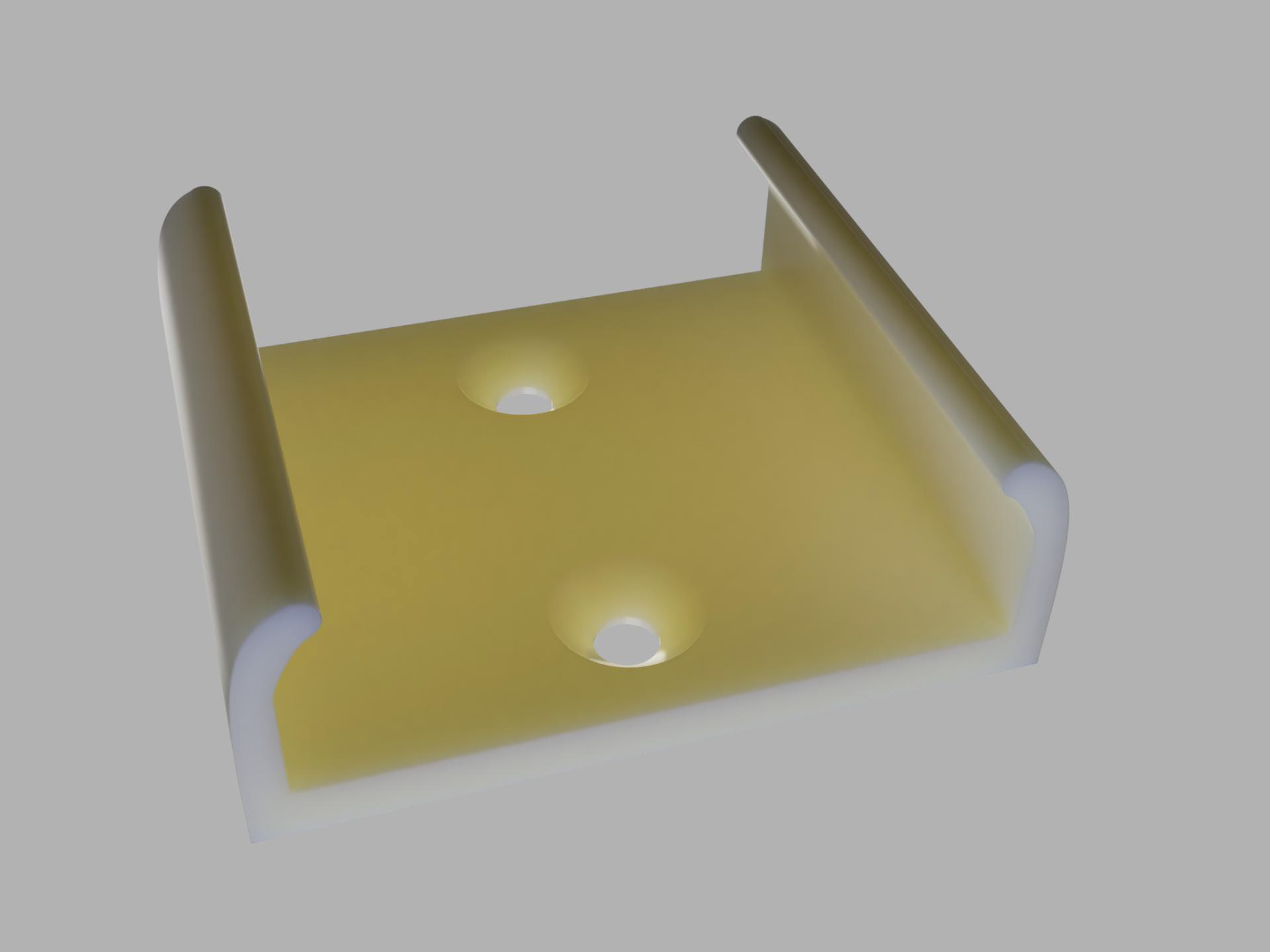 Under-desk remote bracket