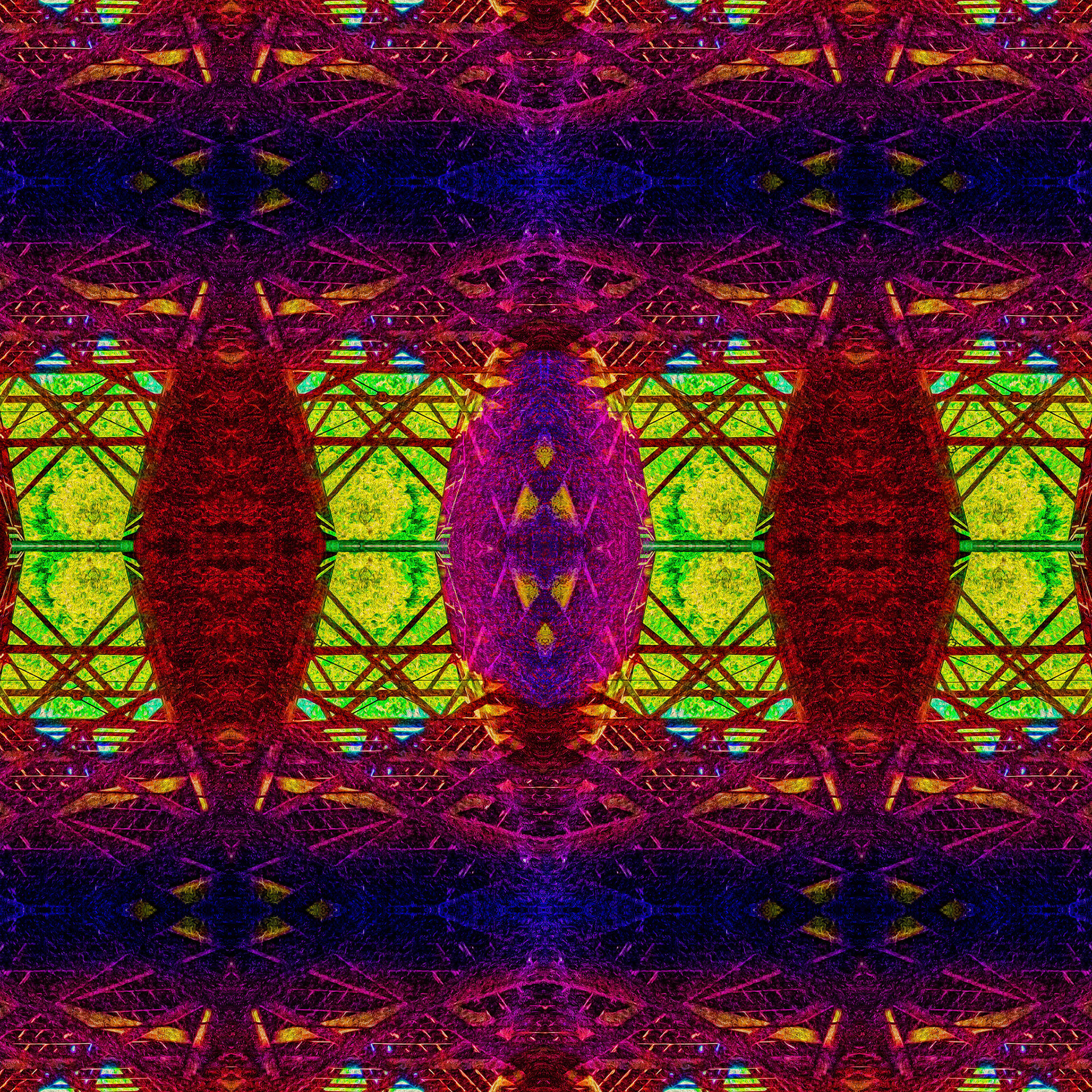 Abstract created from photo of Felton Covered Bridge