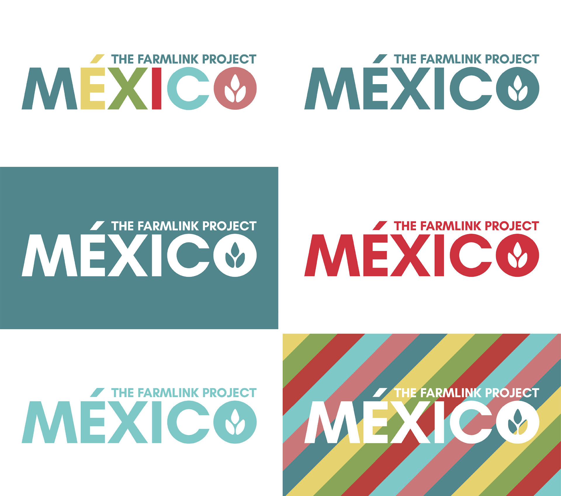The Farmlink Project Mexico logo I helped create. The additional Farmlink colors were created for this project.