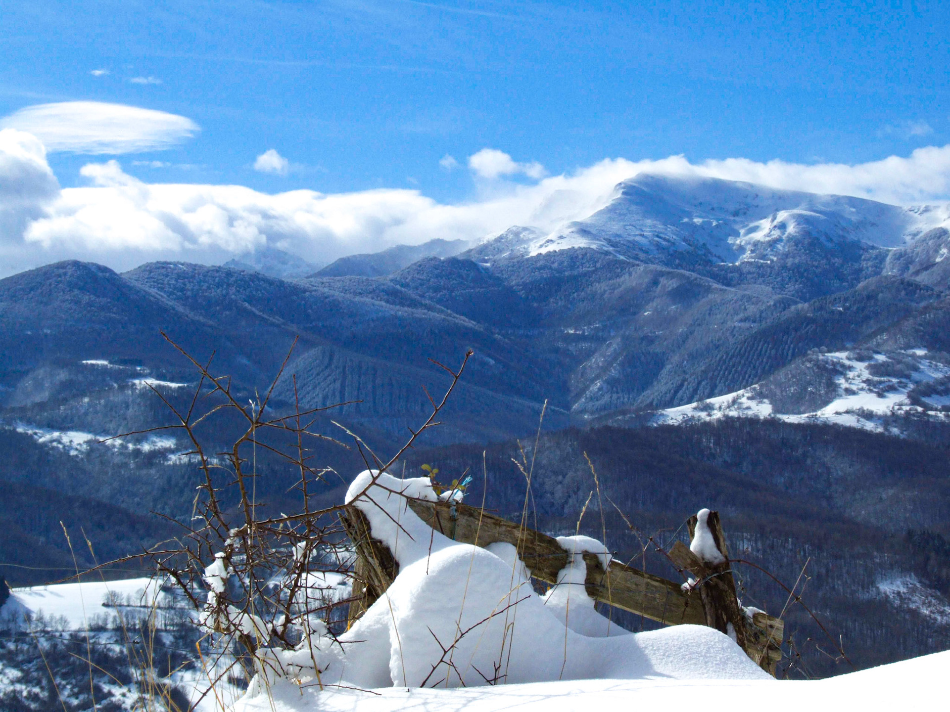 Roquefixade sous la neige de Fevrier