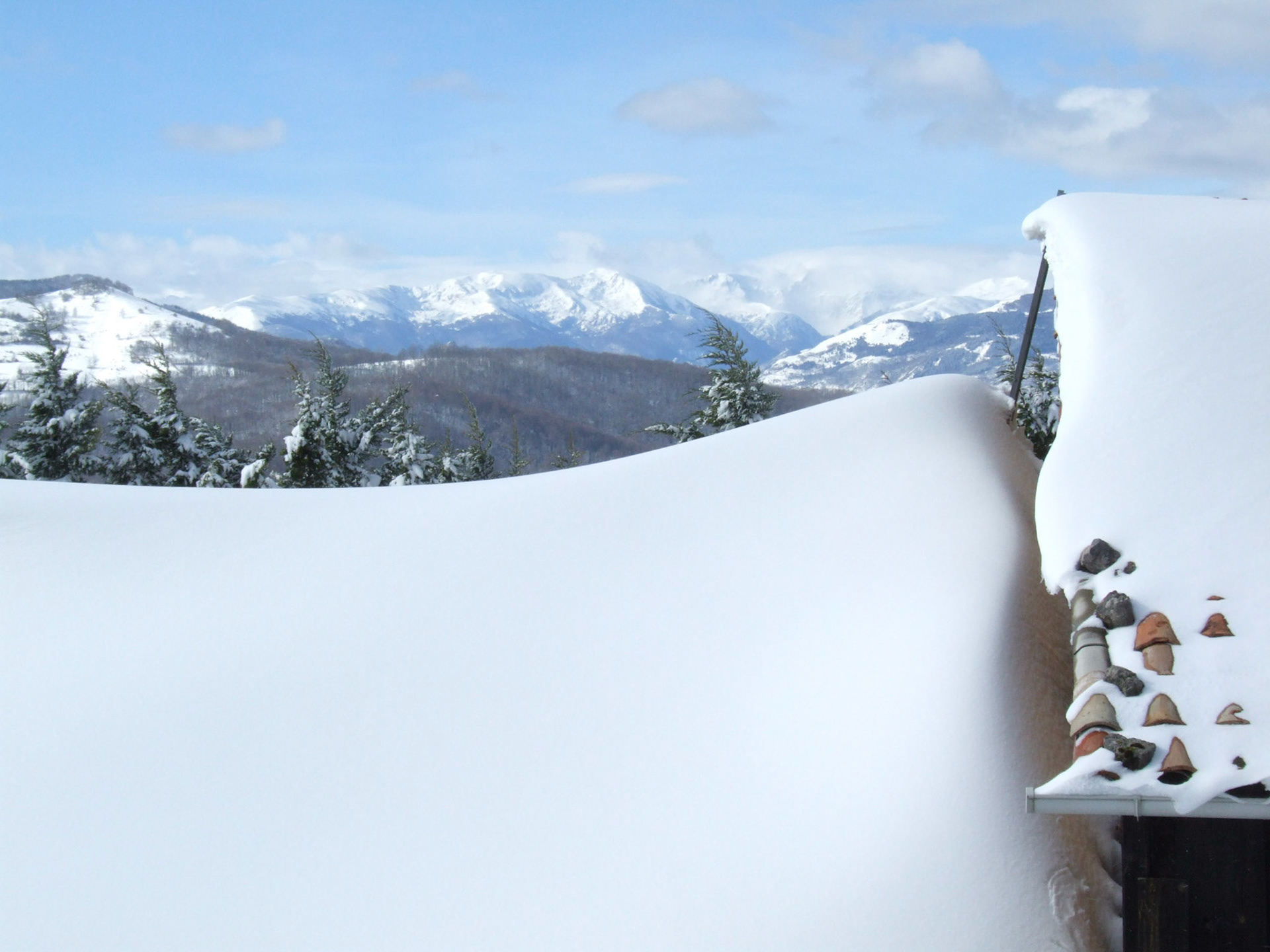 Roquefixade sous la neige de Fevrier