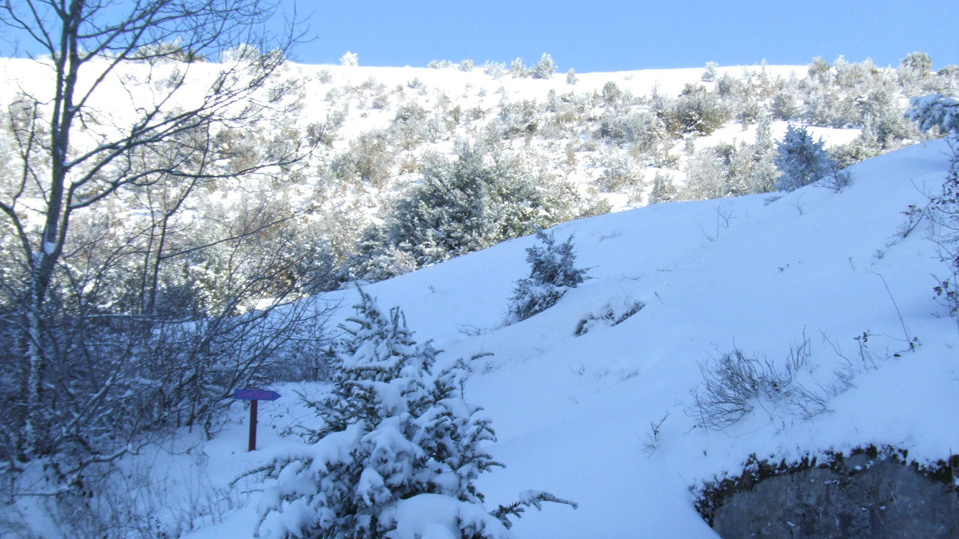 Roquefixade sous la neige de Fevrier