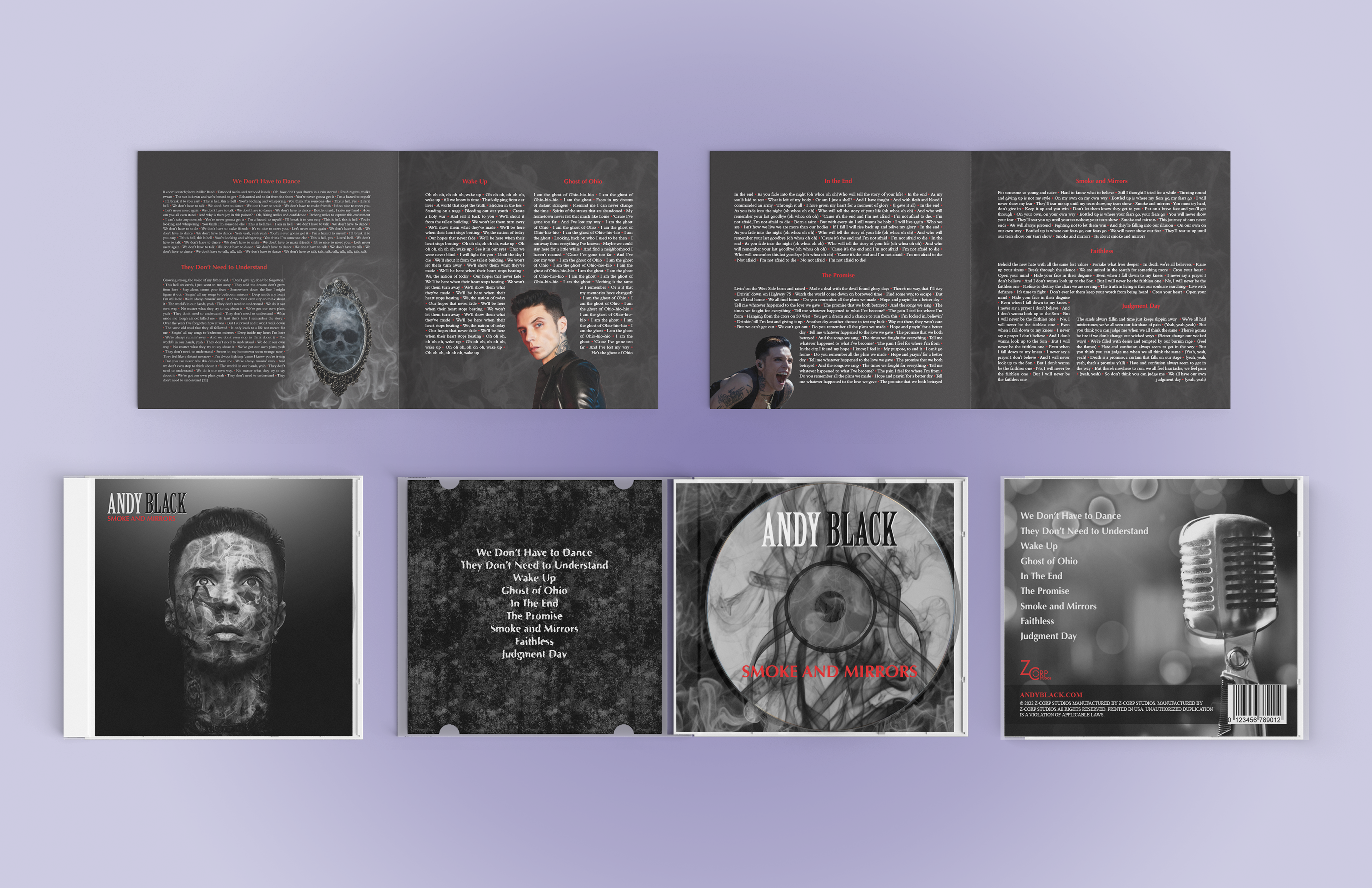 Andy Black Smoke and Mirrors Mockup