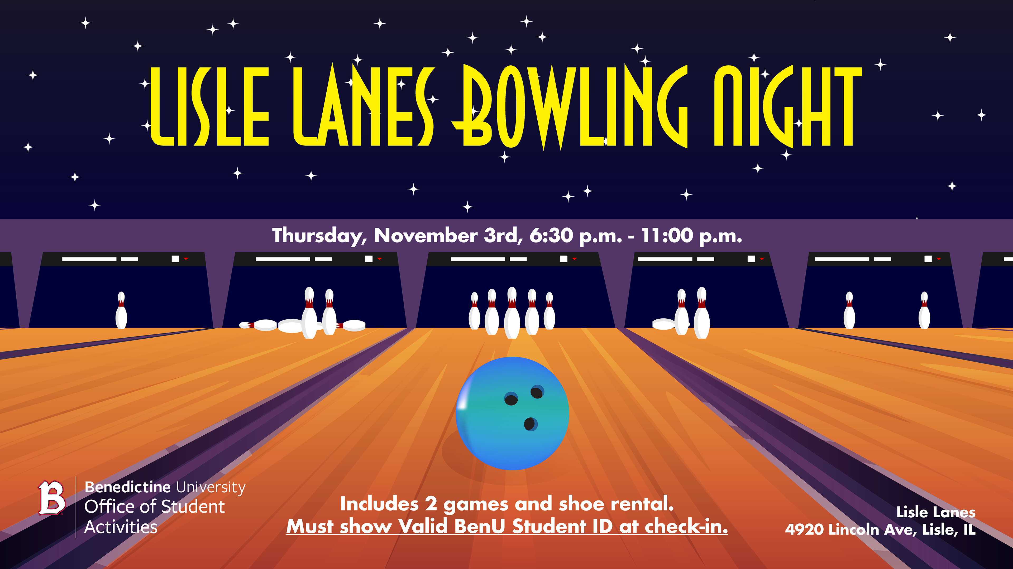 Lisle Lanes Bowling Night Flyer
