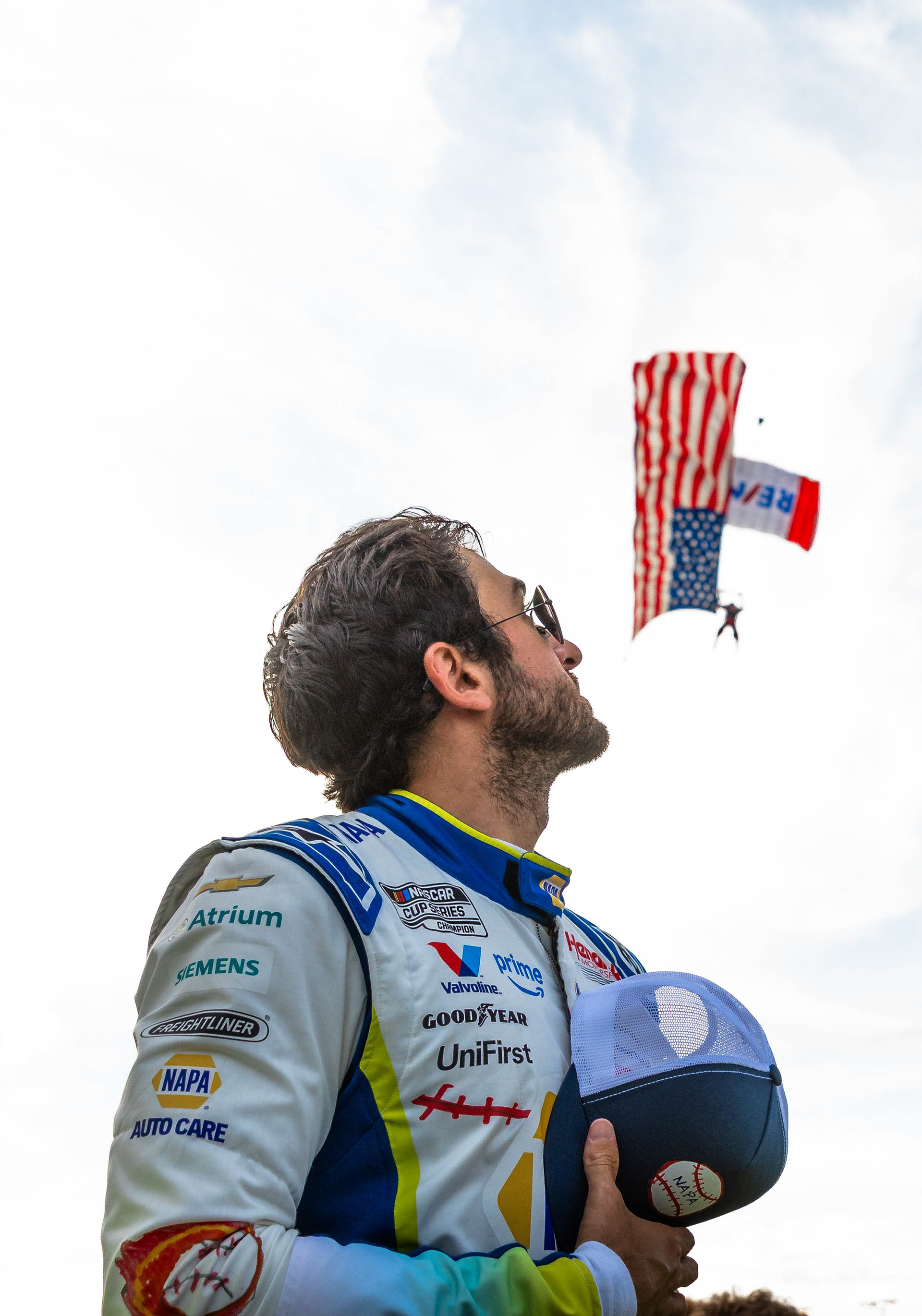 National anthem flyover at the NASCAR QuakerState 400 in Atlanta