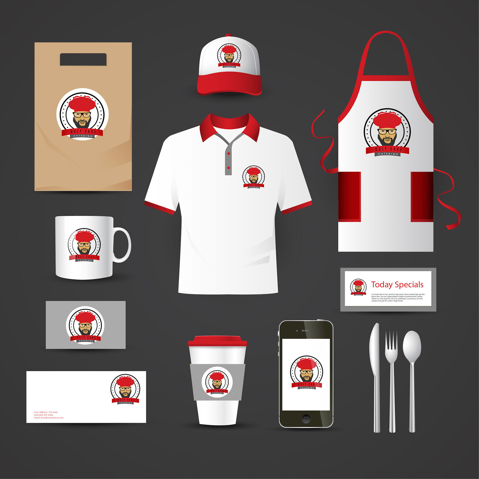 Realistic Restaurant Identity Template1