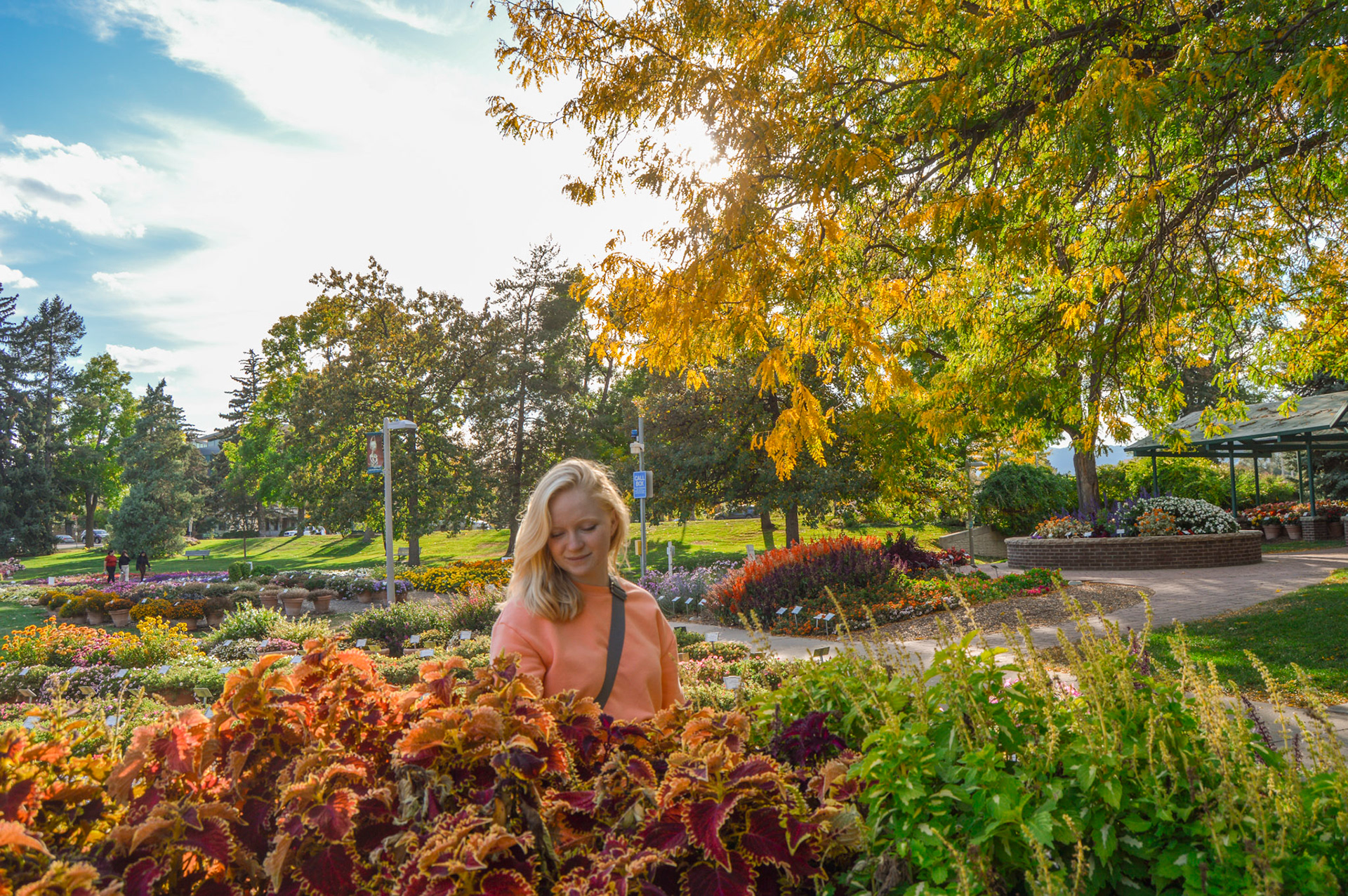 Darby walks amongst her inspiration.