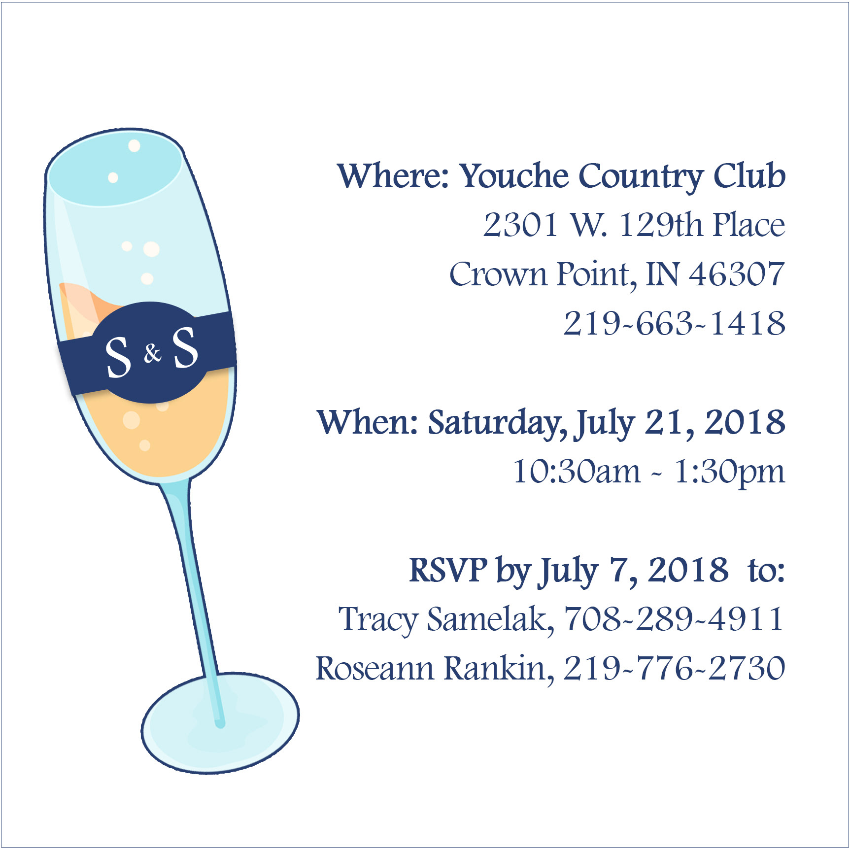 Back of bridal shower invitation