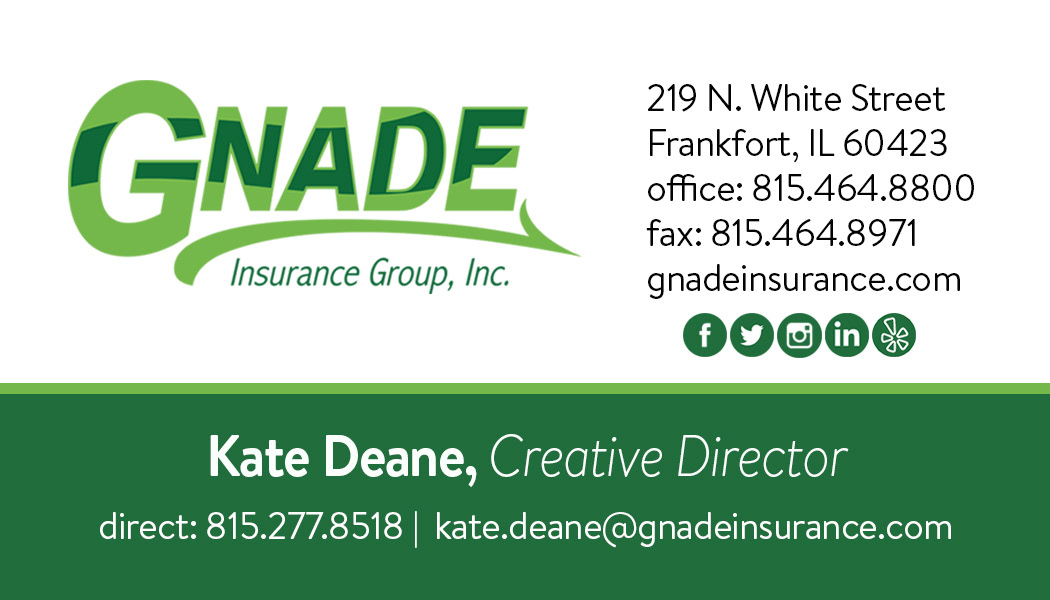 Front Used For All Gnade Business Cards