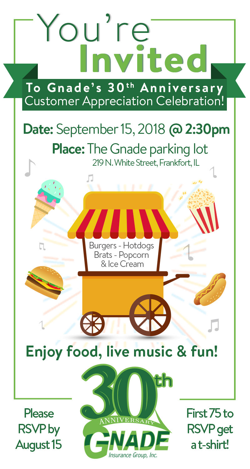 30th Anniversary email invitation