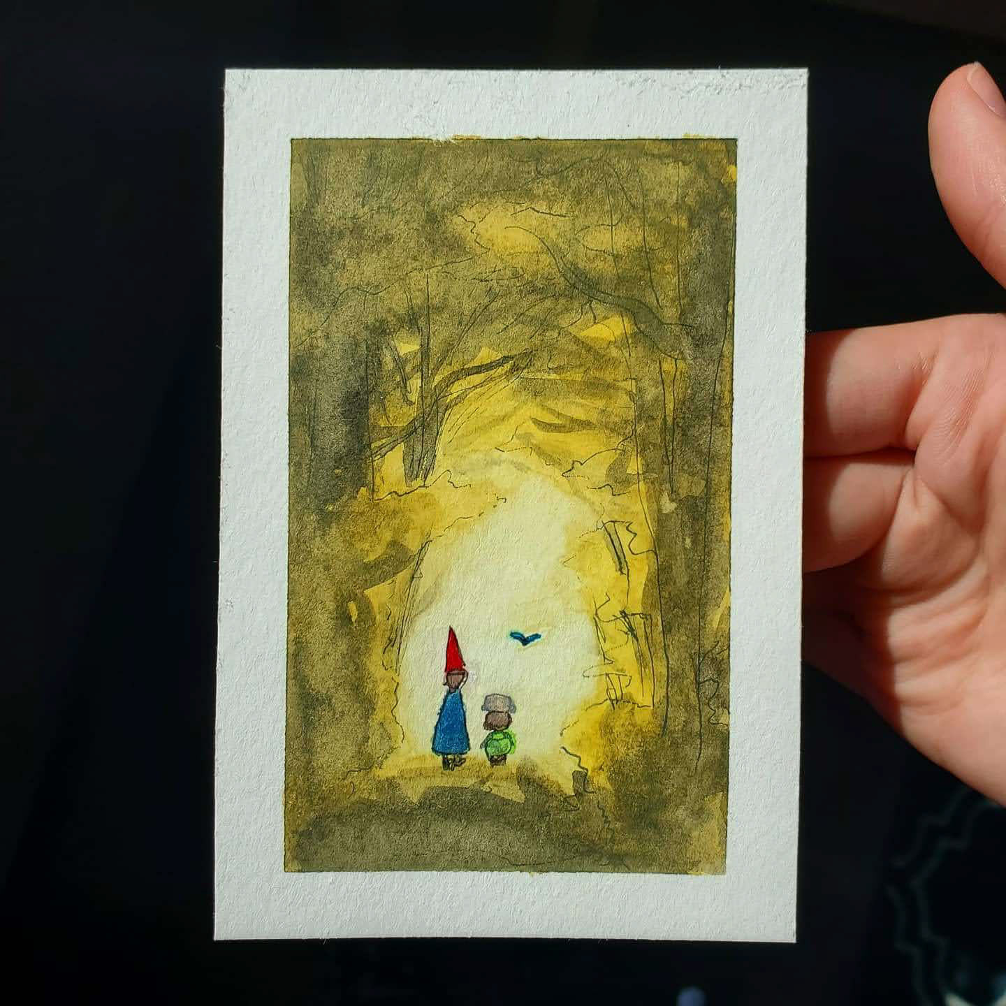 4 x 3" Watercolor Painting