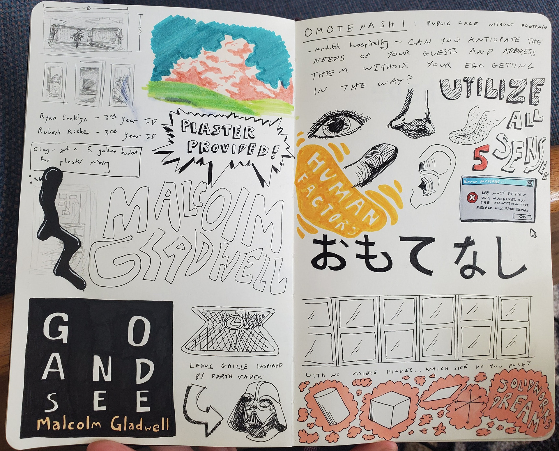 Sketchbook Spread - 2021