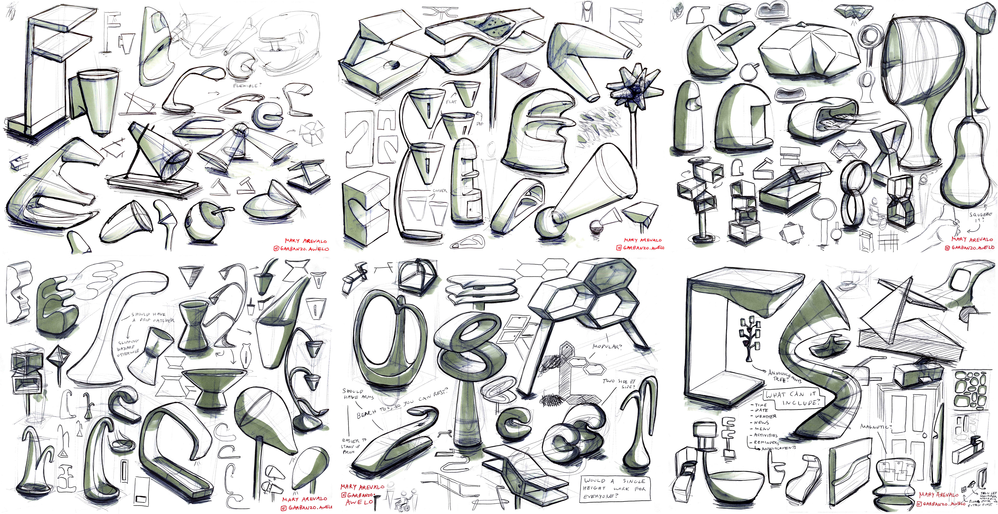 Hand Sanitizer Station Form Studies - 2020