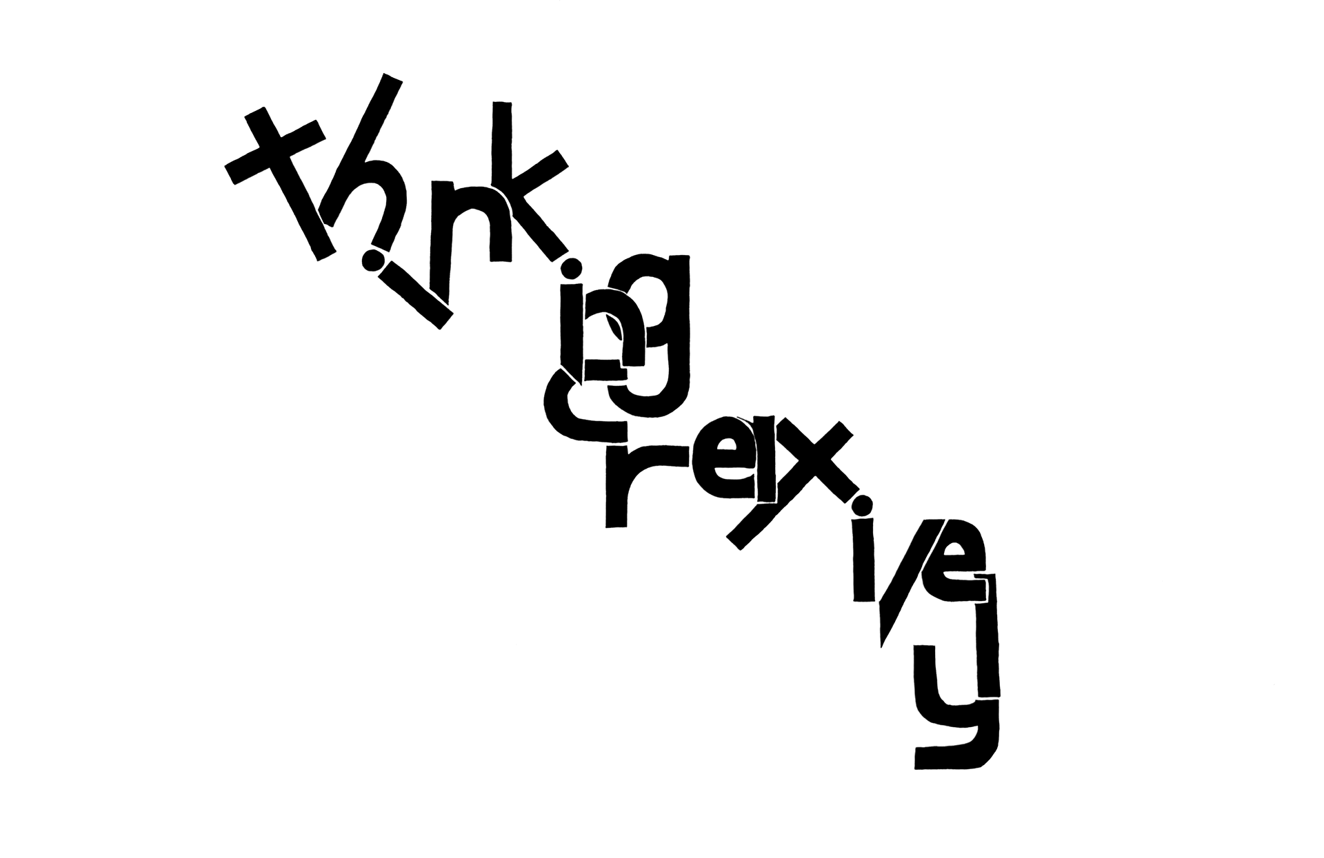"Thinking Creatively" t-shirt for the Kean University Design Camp. 2018.