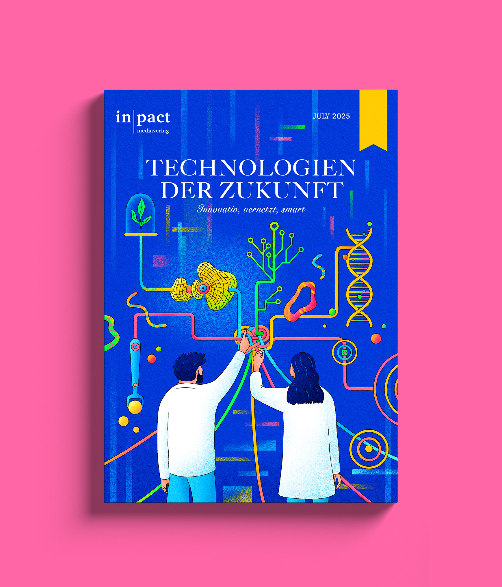 Cover illustration for a German magazine about future technologies.