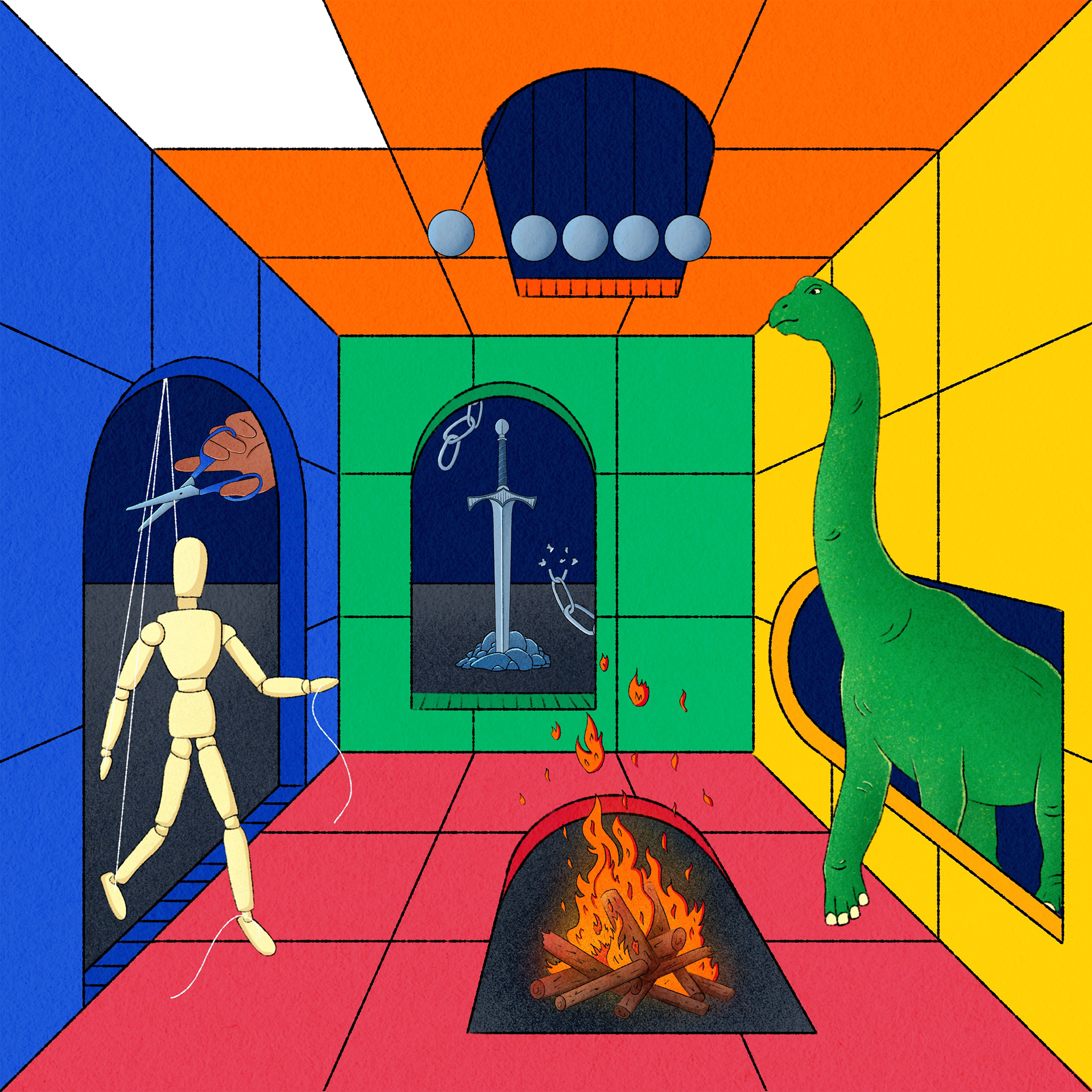 Series of illustrations for the scientific journal "Science Exploration": 5 riddles about ferroptosis