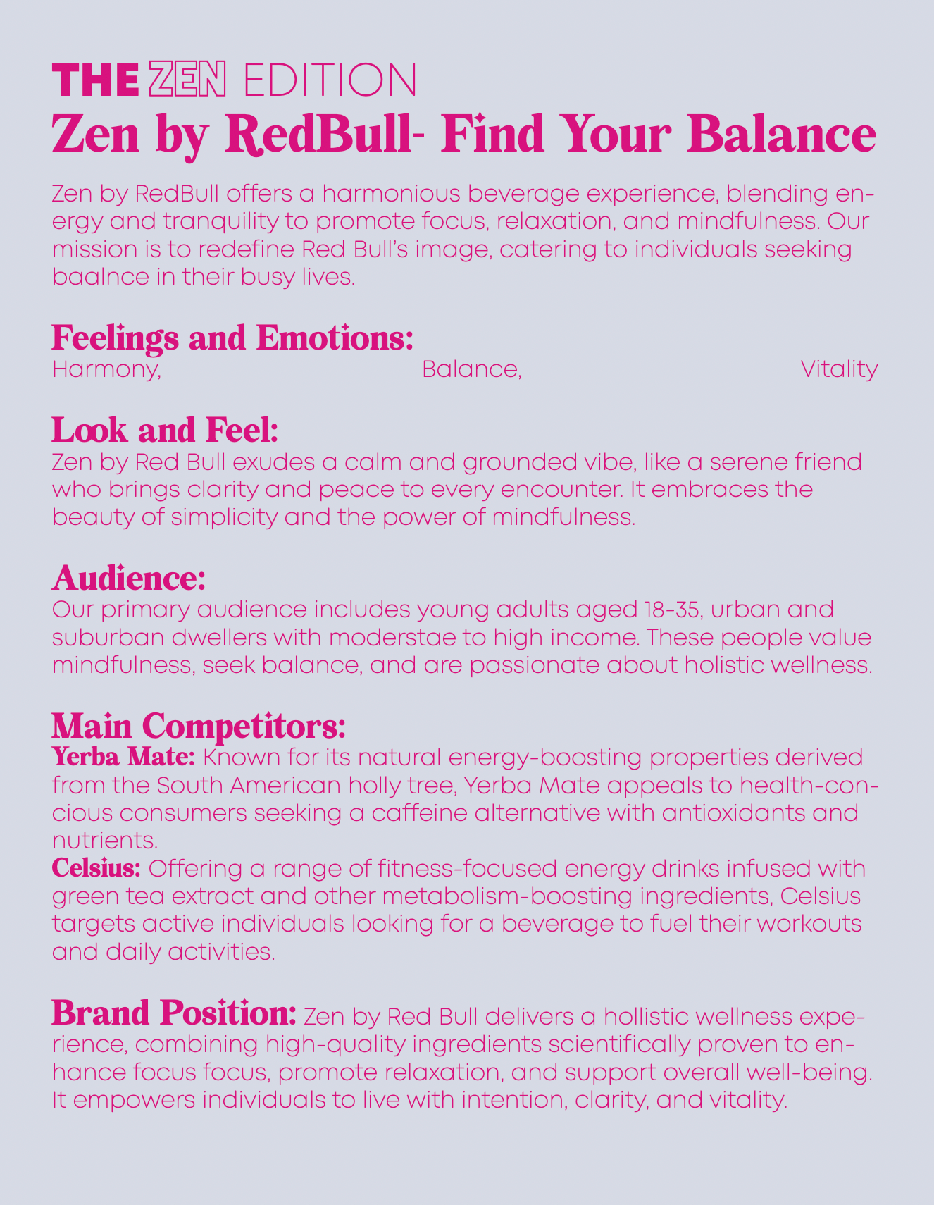 Zen By Red Bull Brand One Page