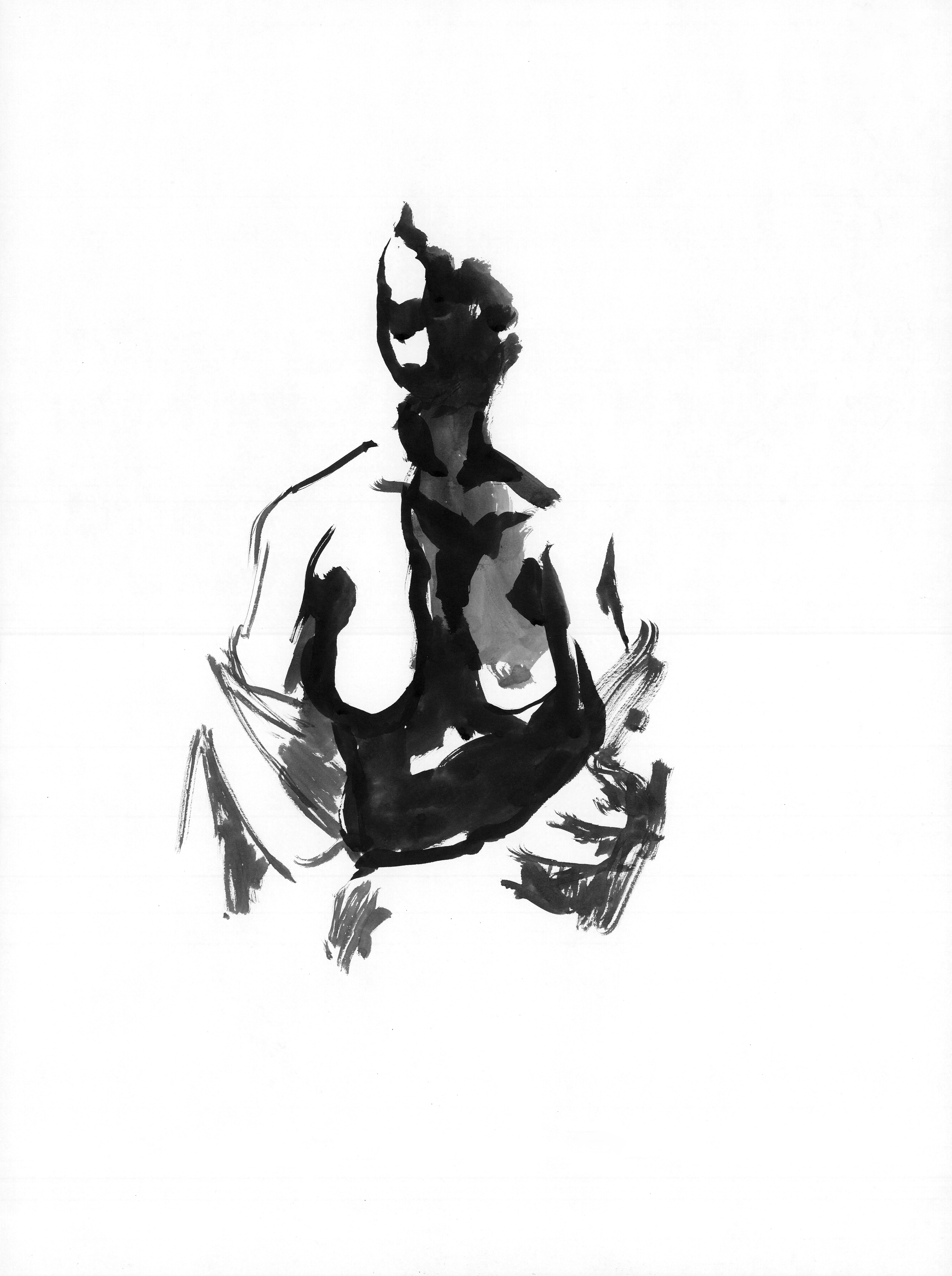 "Sonia" Sumi Ink, 2025