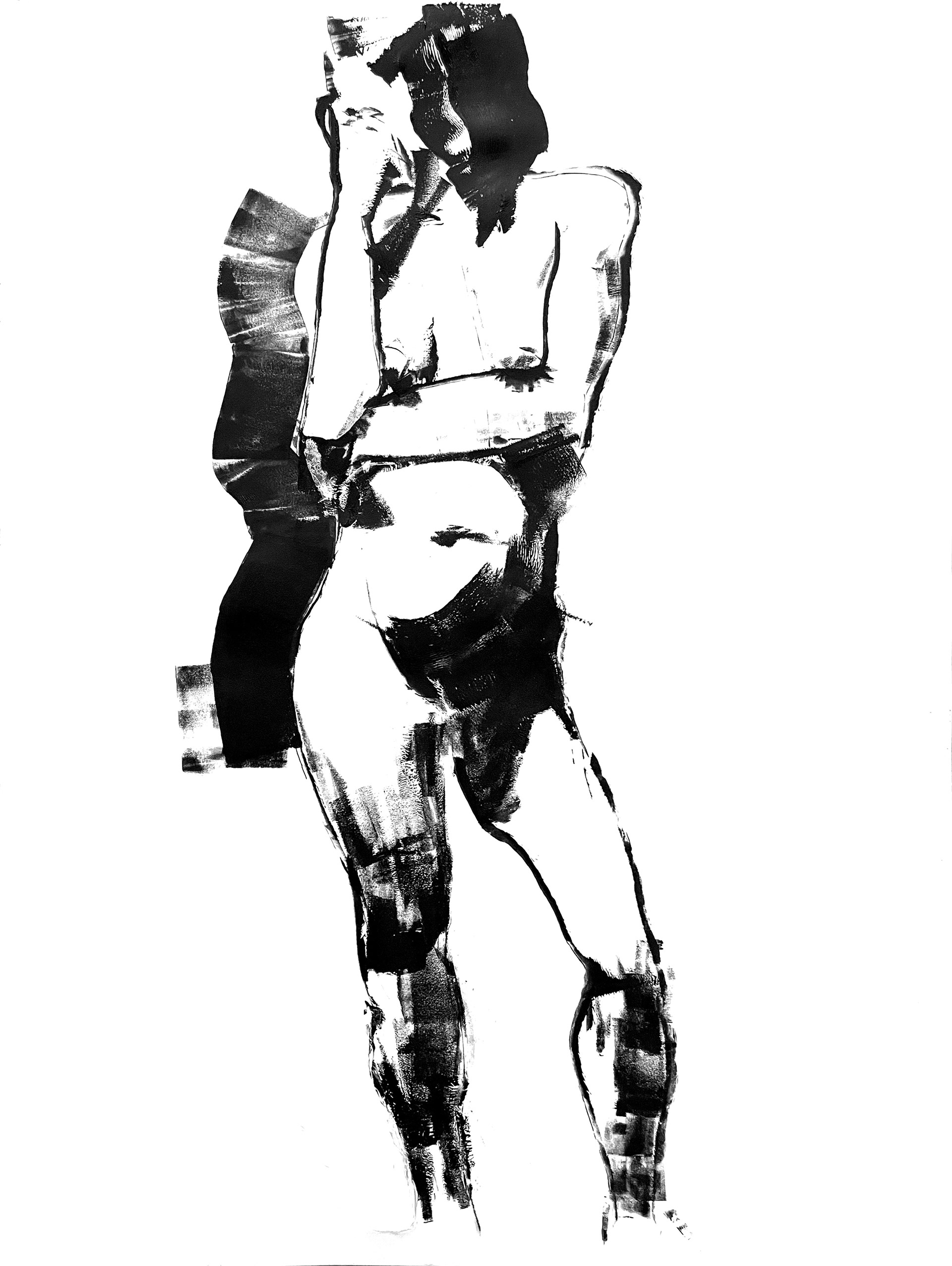 "Austin" Acrylic & Rubber Brayer, 2025