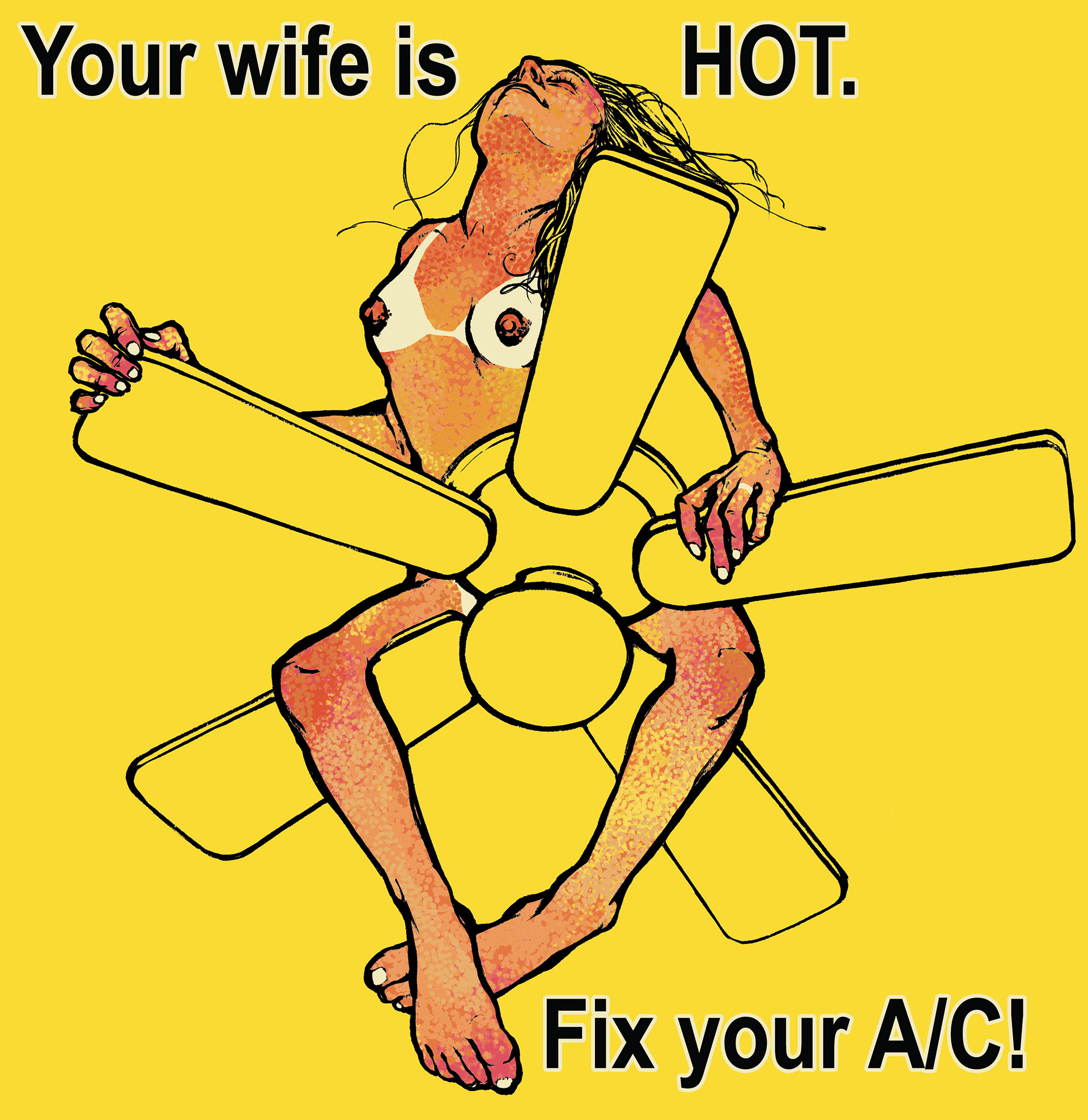 "Your Wife Is Hot" Procreate & Photoshop, 2026