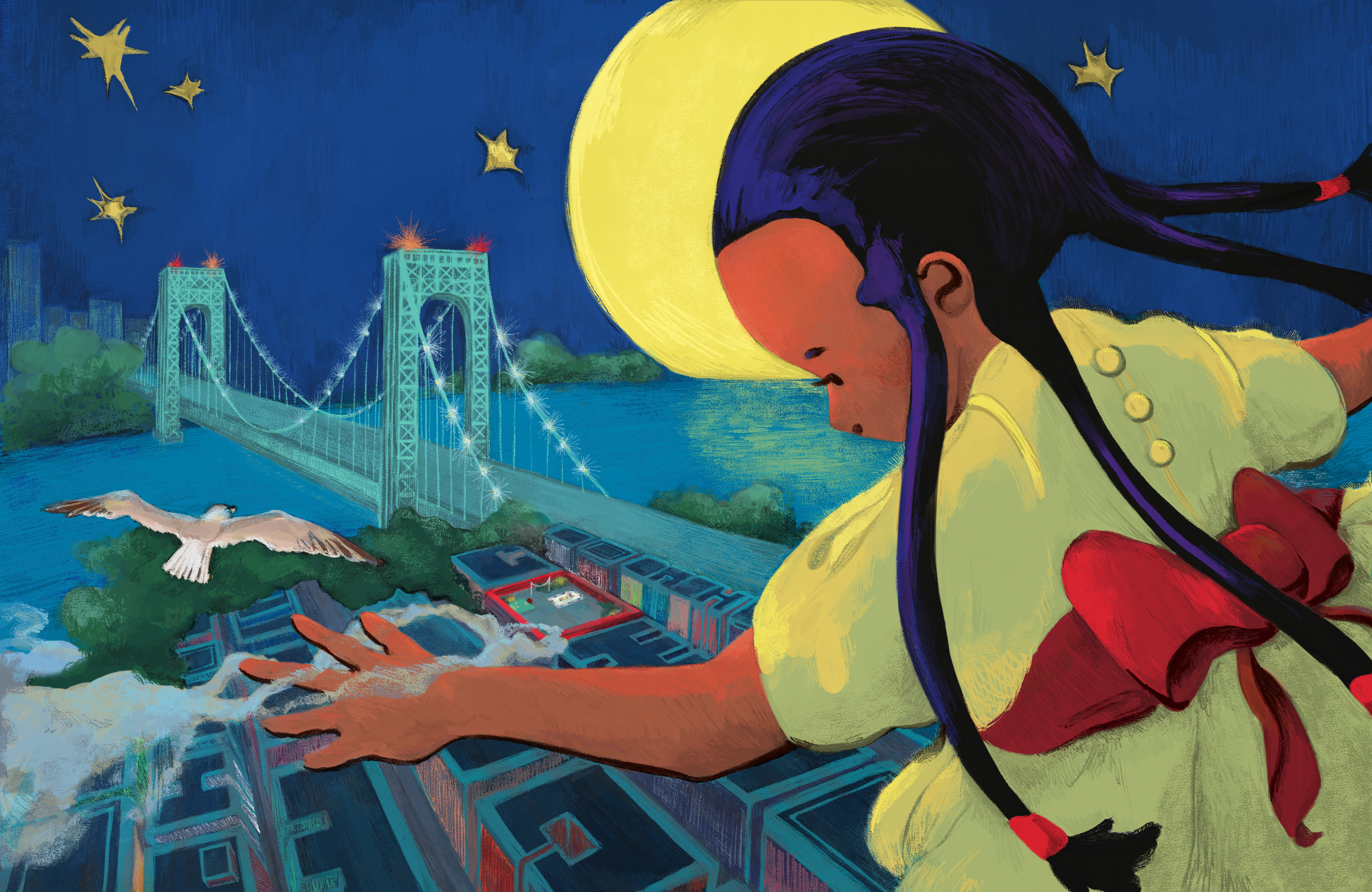 "Tar Beach" Procreate, 2024