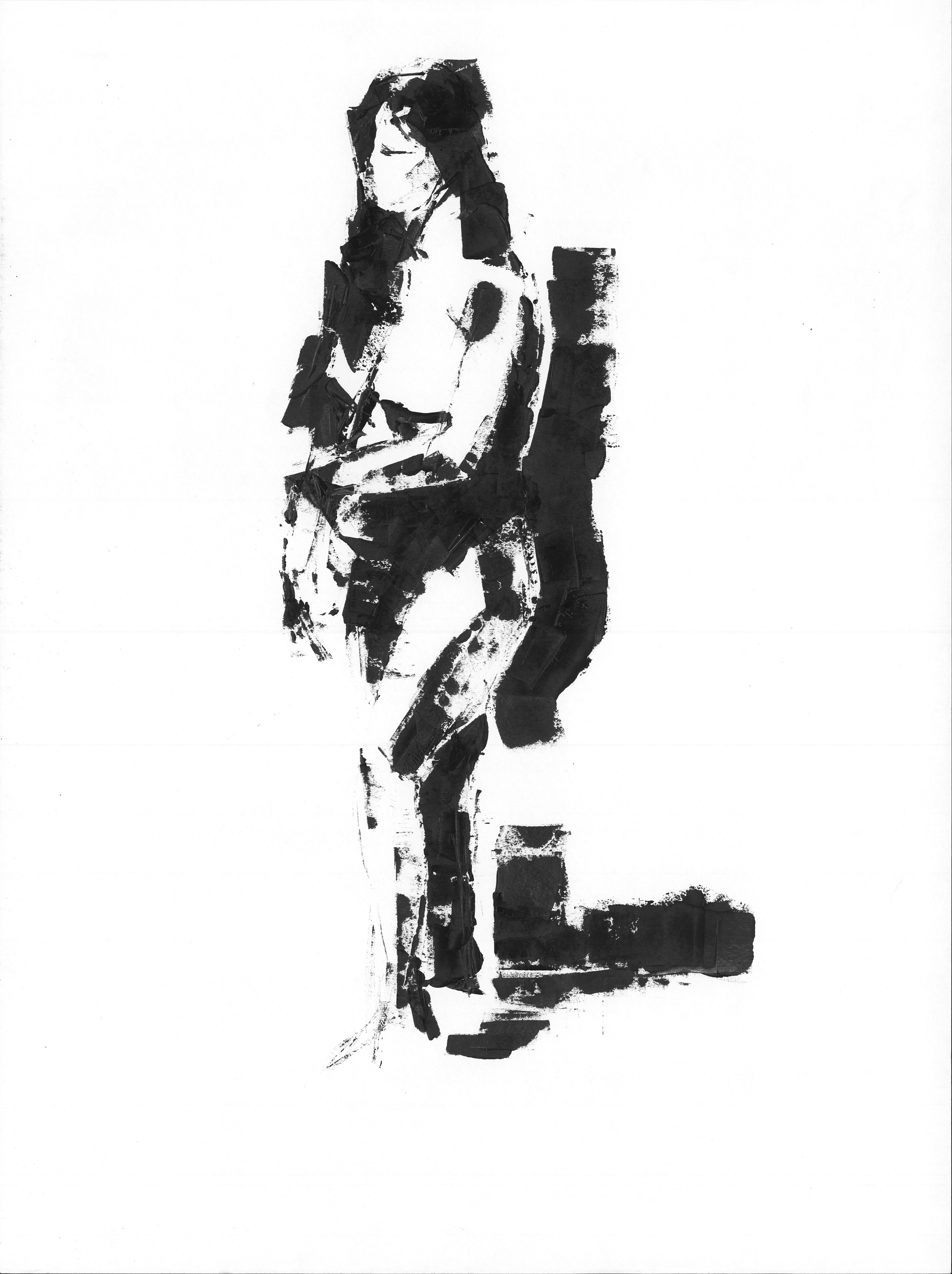 "Lola" Acrylic & Putty Knife, 2025