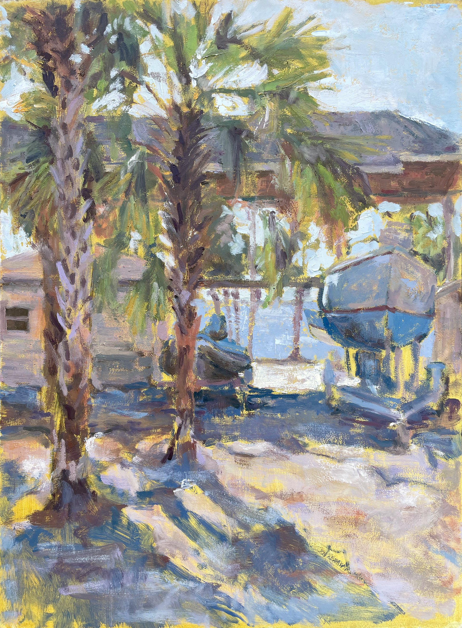 "Dry Dock" Oil, 2025. Winner of the "Best Lanscape Painting" Faculty Pick @ Best of Ringling 2025