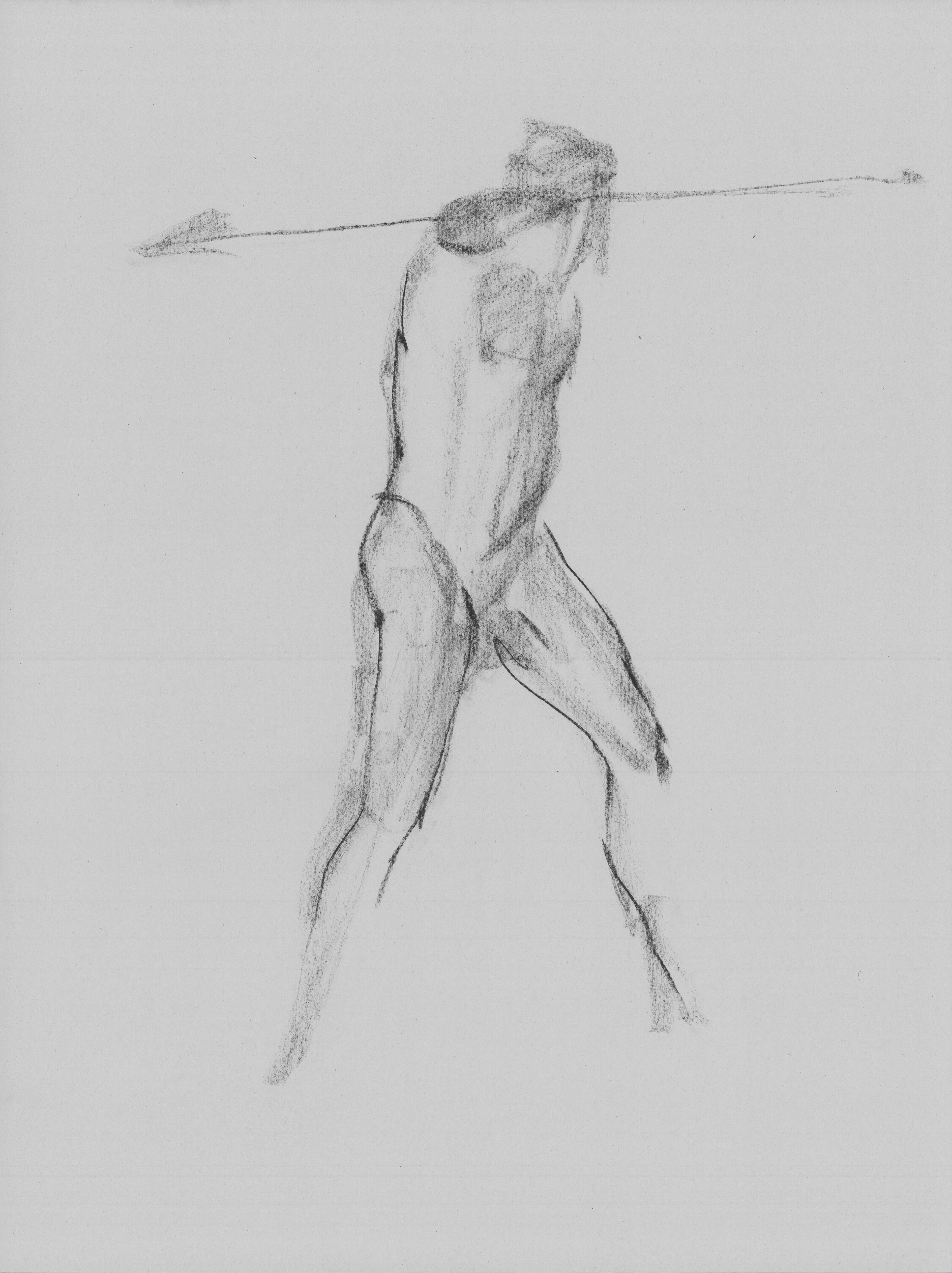 2 MINUTES, CONTÉ ON NEWSPRINT