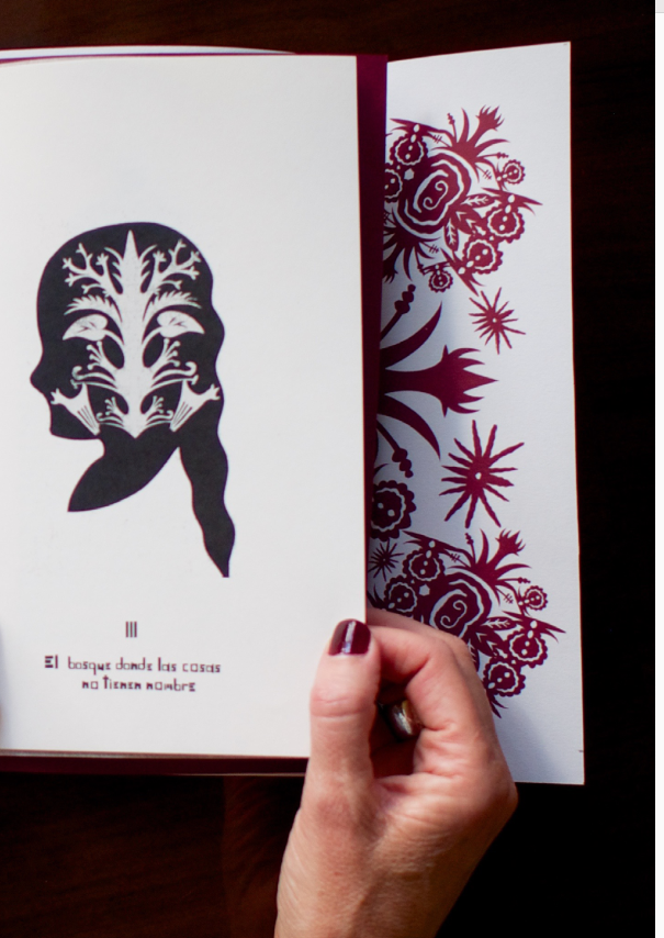 3. Alice in Wonderland - Papercut and ink illustrations. 
