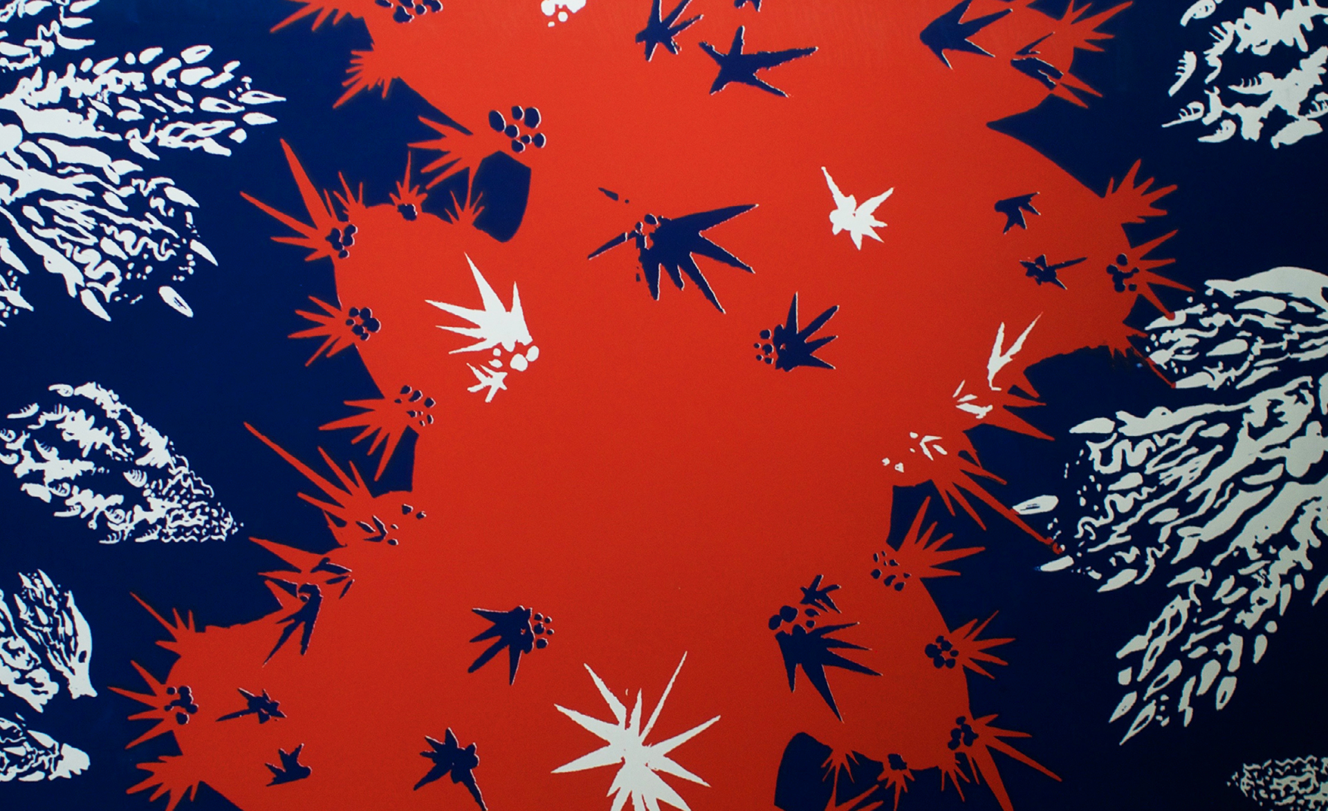 2. Screen printed poster cactus poster