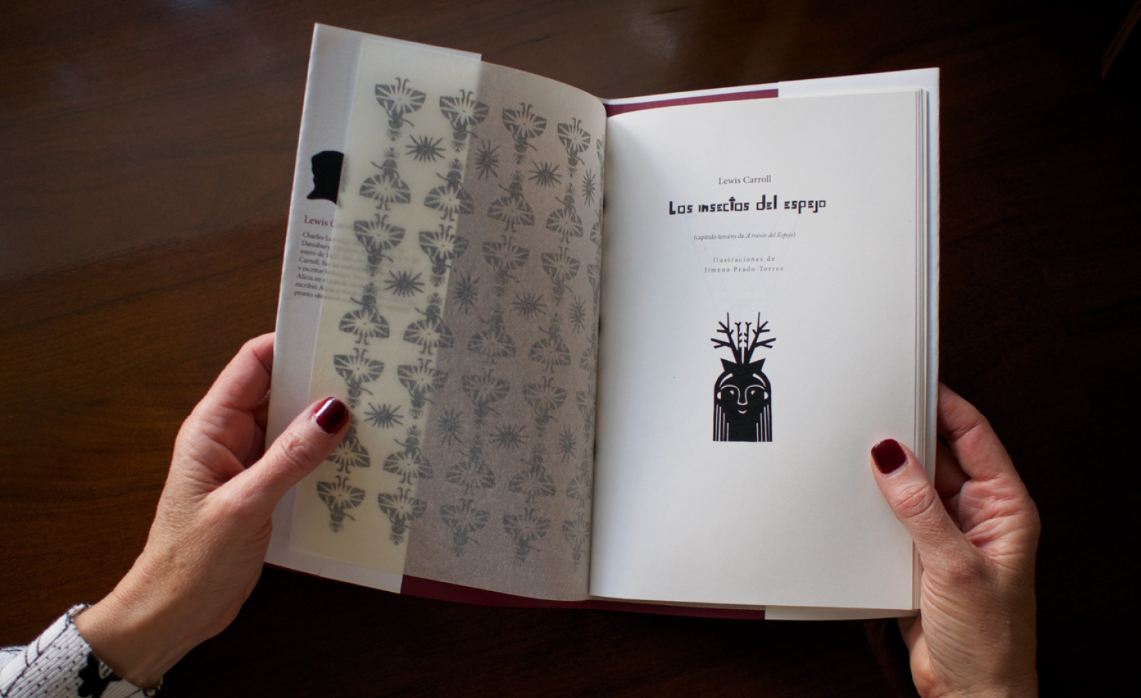 3. Alice in Wonderland - Papercut and ink illustrations. 