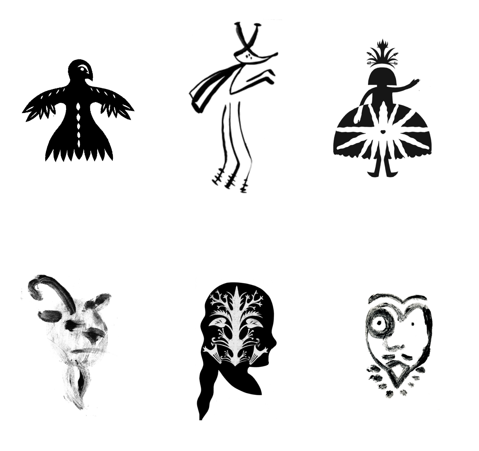 3. Alice in Wonderland - Papercut and ink illustrations. 