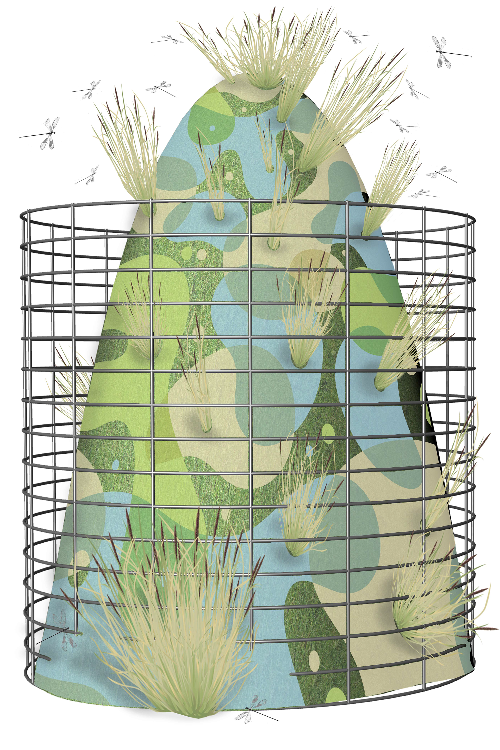 Mound/Cylinder Abstract