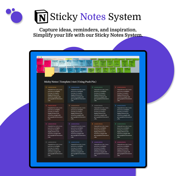 Sticky Notes System