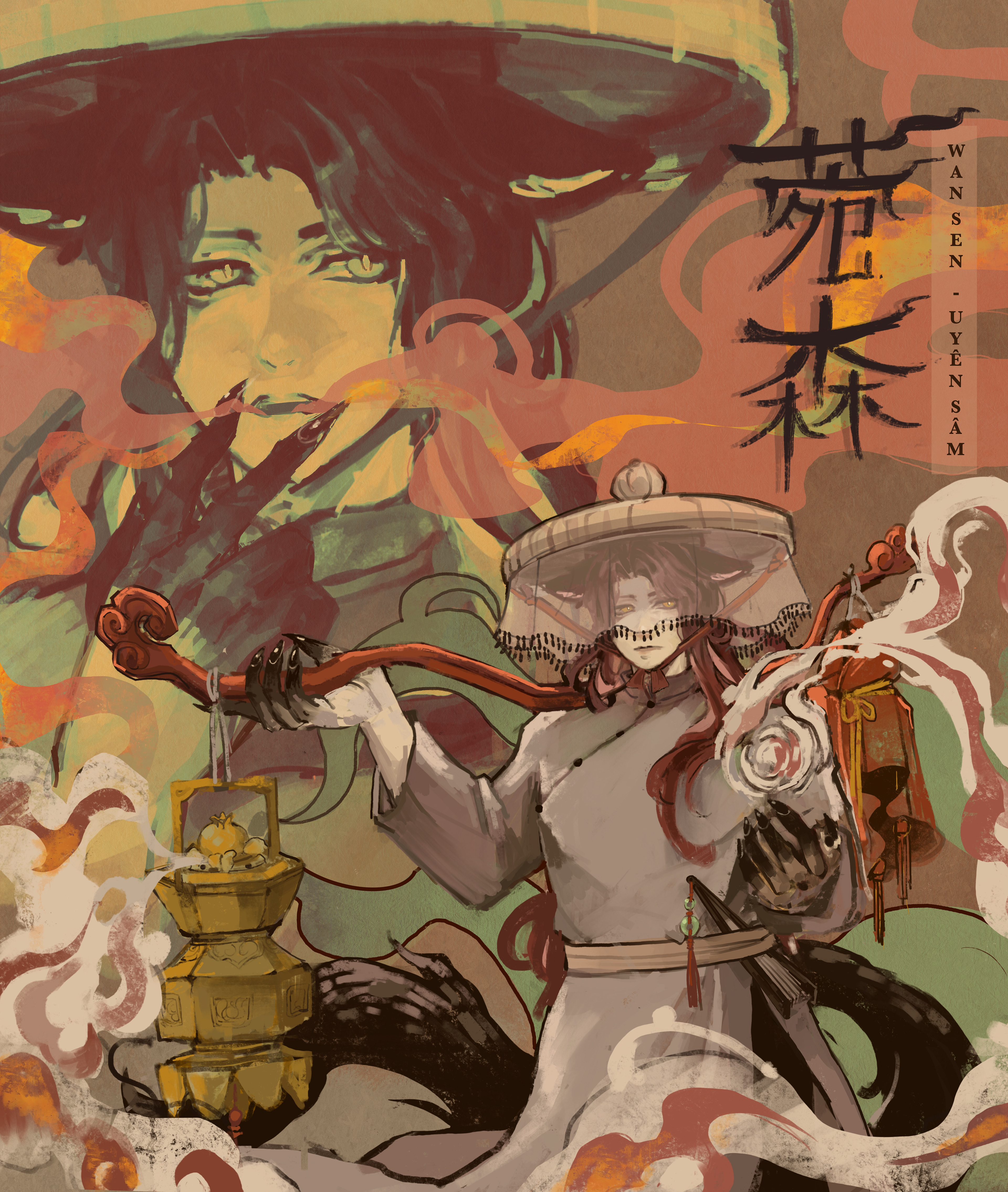 Wan Sen - The guide of Souls, responsible to guide the souls to the 10 Courts of Hell