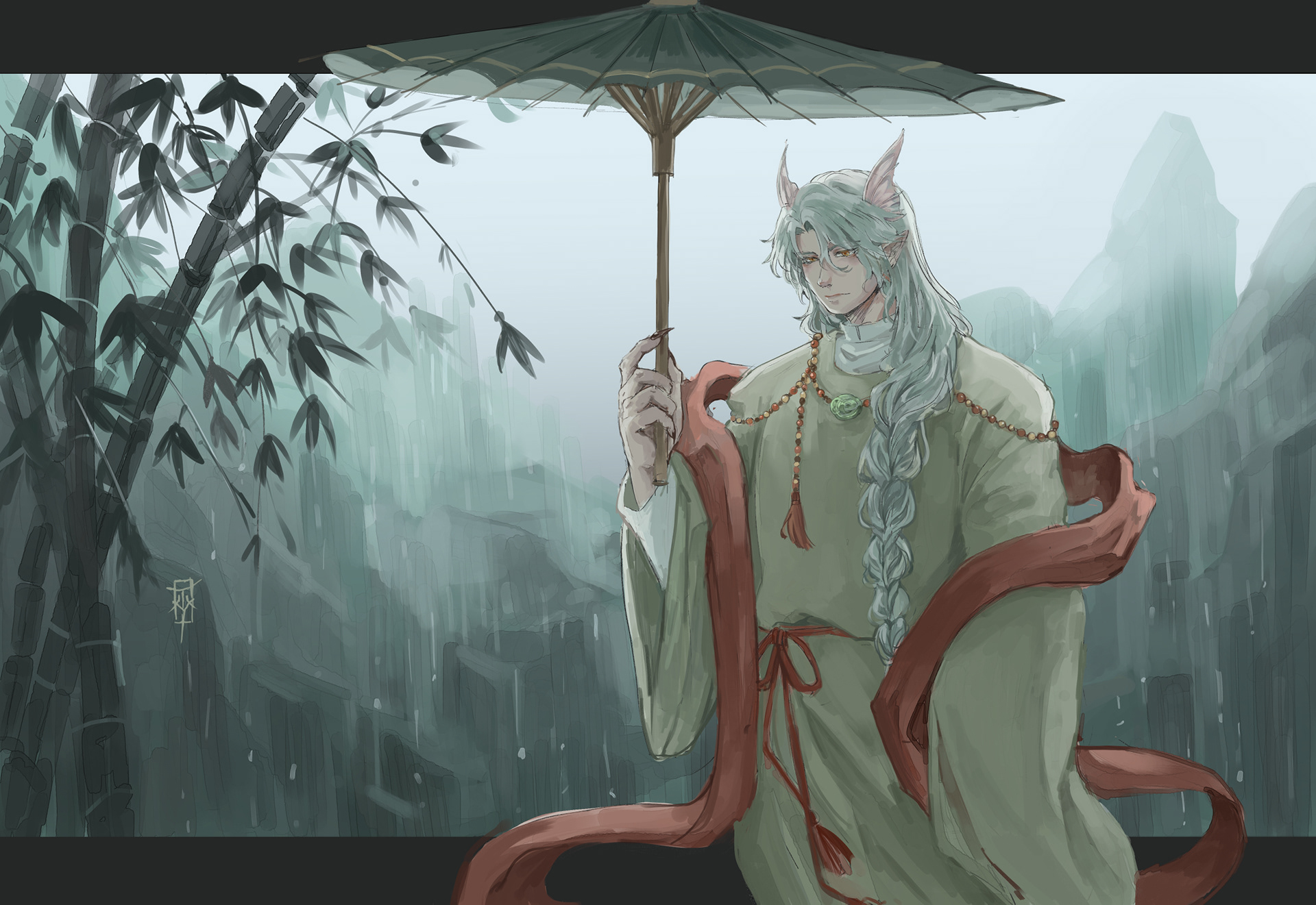 A stroll in the rain