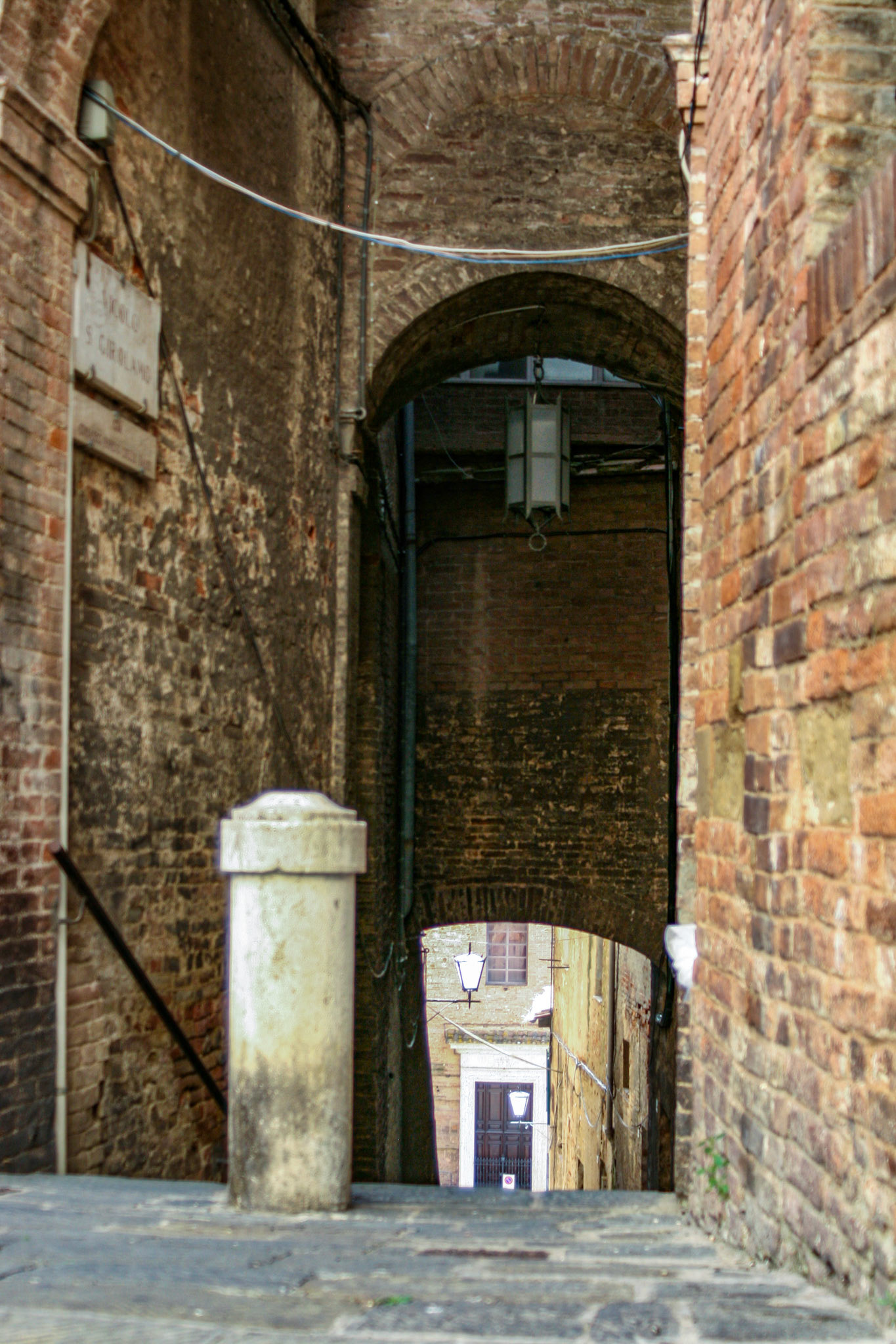 Streets of Siena, Tuscany, Italy.