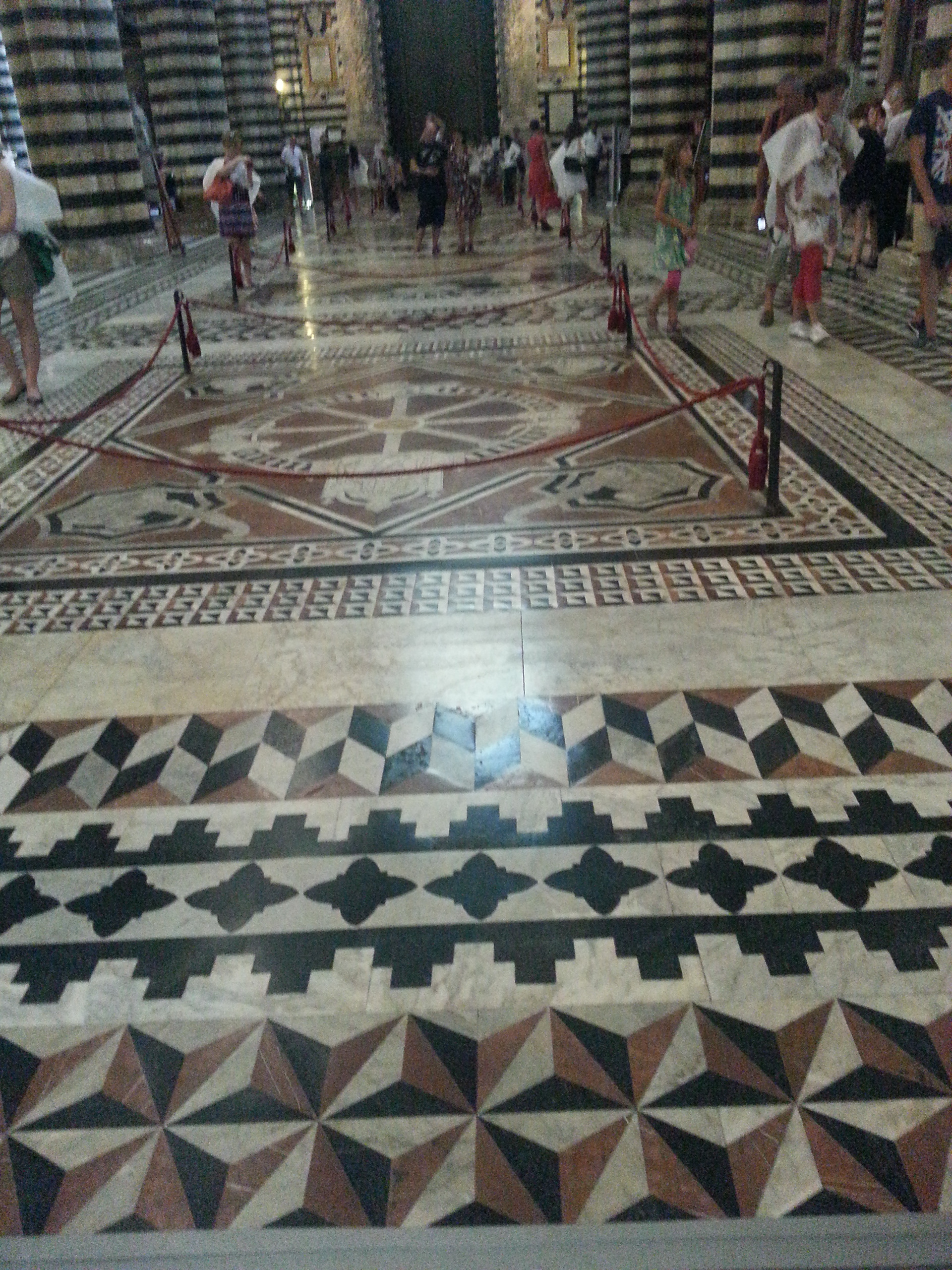 Marble floor of the Siena Cathedral.