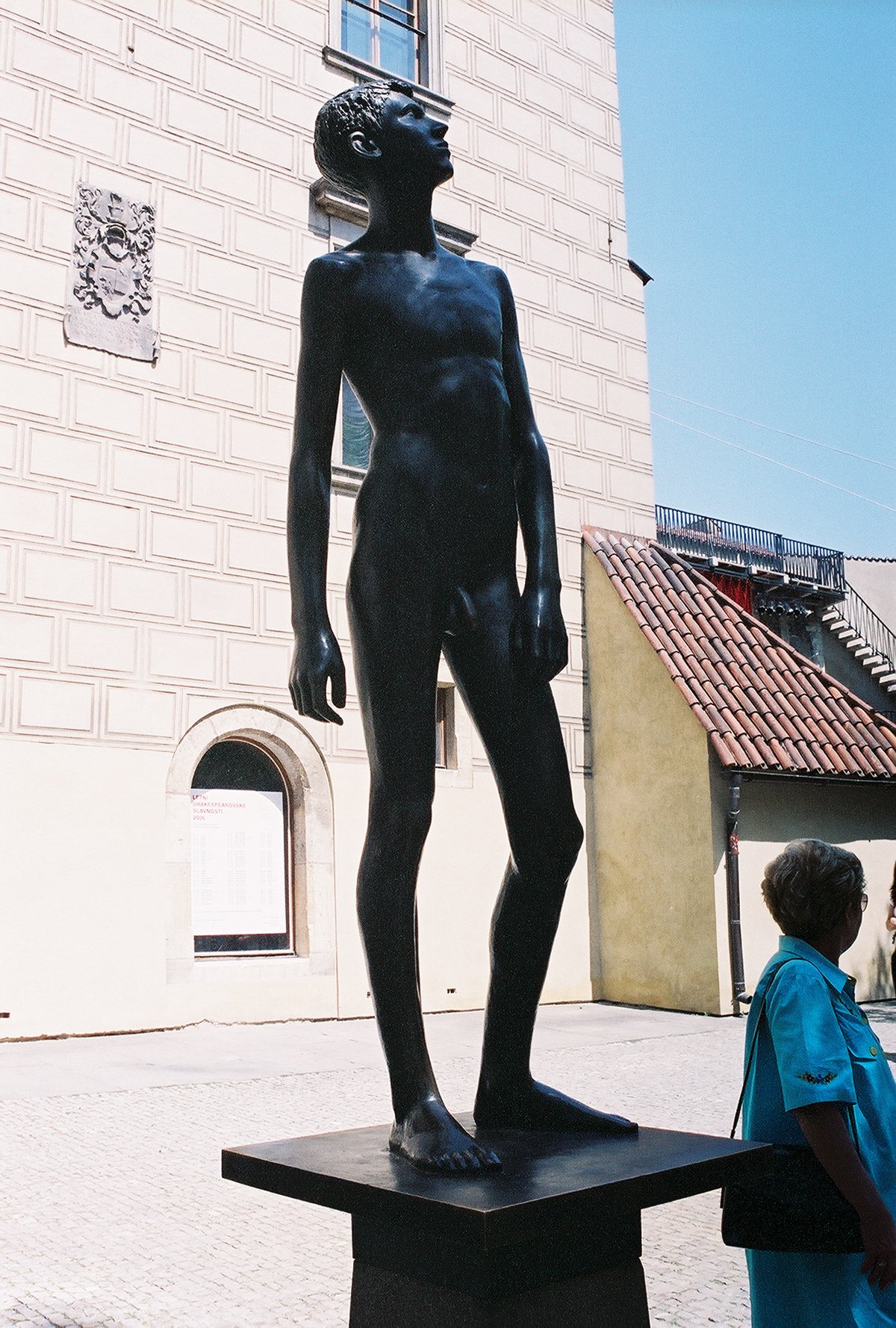 Youth (Czech: Mládí) is an outdoor bronze sculpture of a nude young man by Miloš Zet, installed in 1965 outside the Toy Museum at Prague Castle in Prague