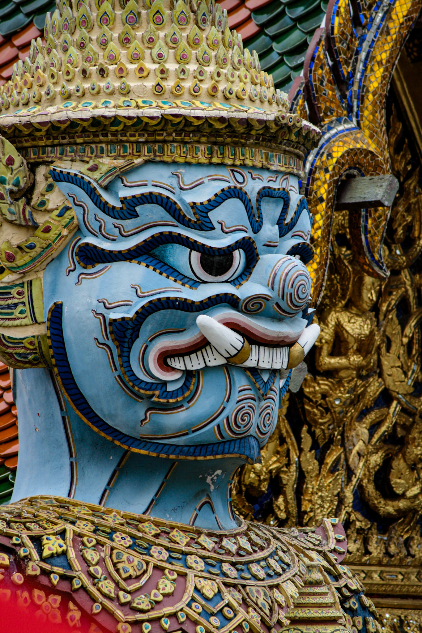 Statue of Guardian Demon, Wat Phra Kaew (Temple of Emerald Buddha), Bangkok, Thailand, 18th Century 