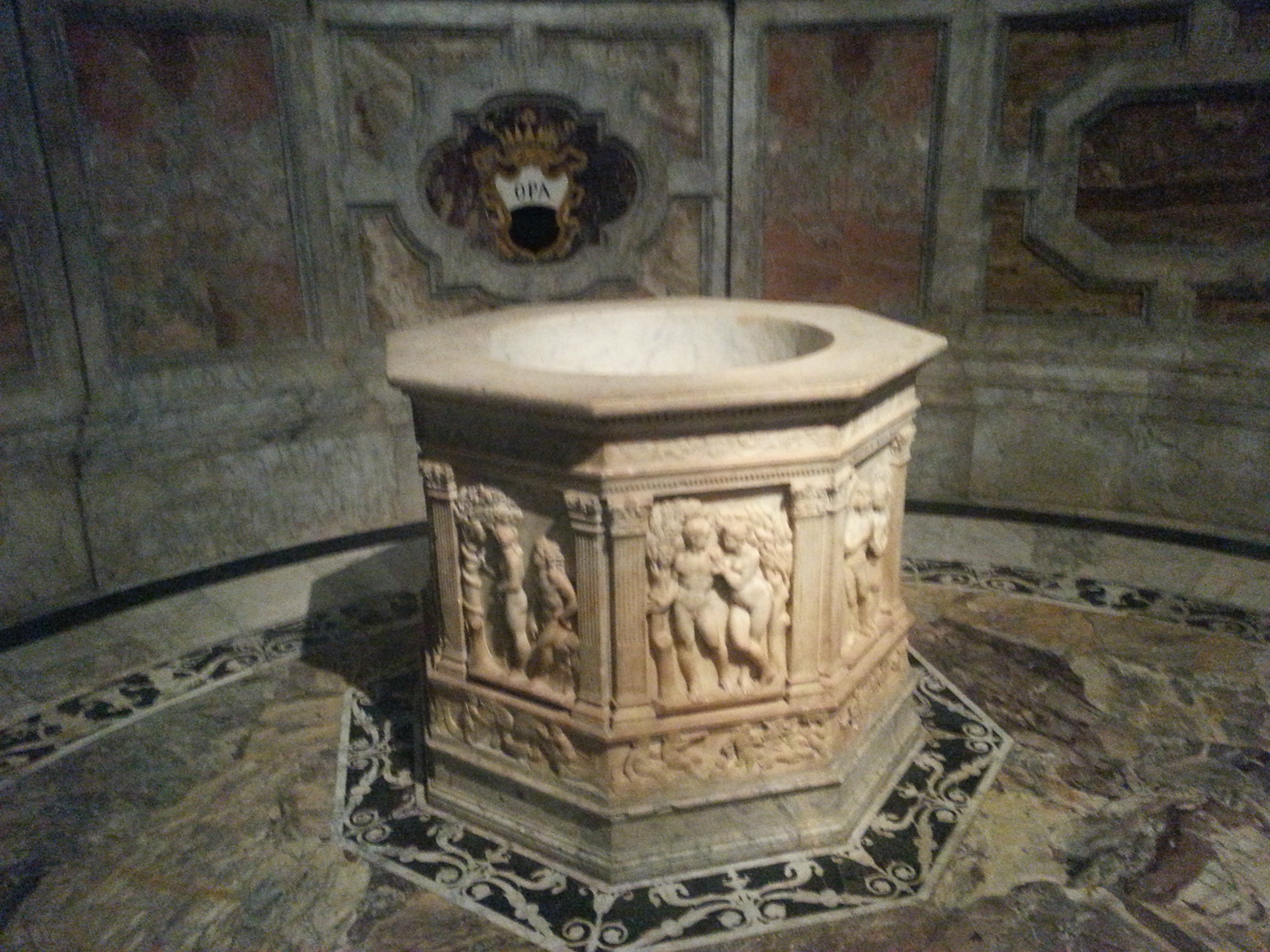 Baptismal font - Chapel of St. John the Baptist - Duomo - Siena