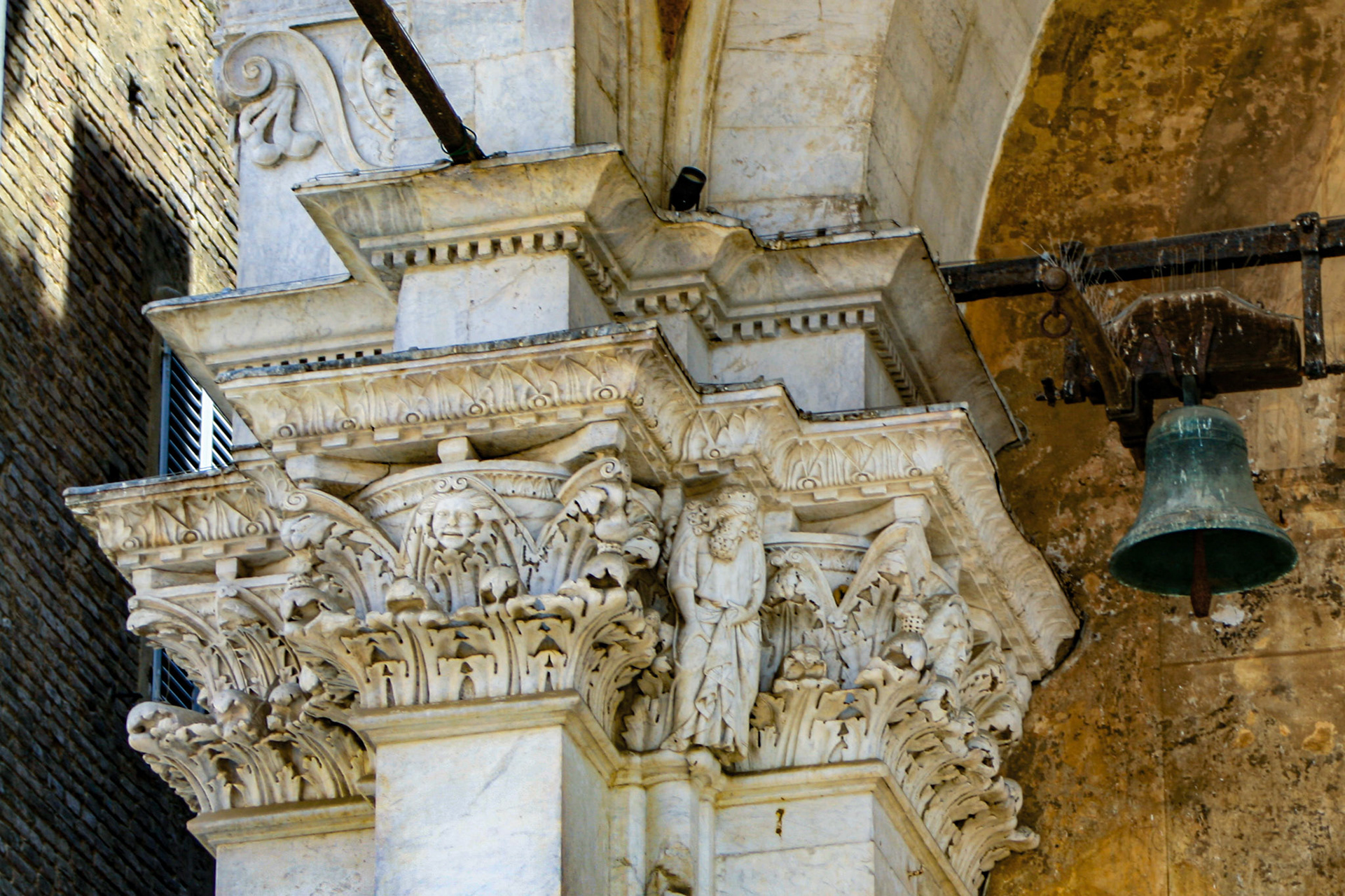 Cappella di Piazza detail, Siena, Tuscany, Italy 
