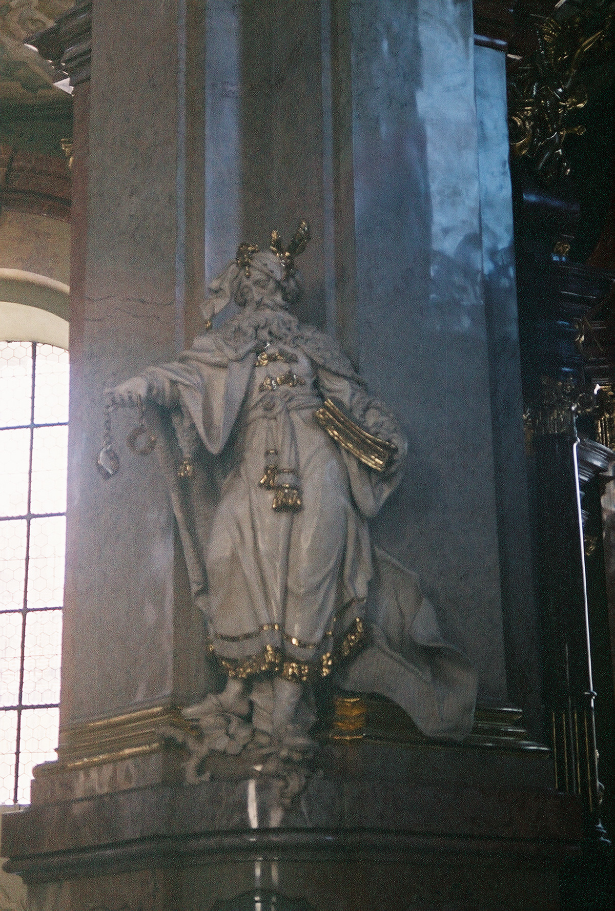Sculpture of Cyrus the Great in St. Nicholas Church - Prague