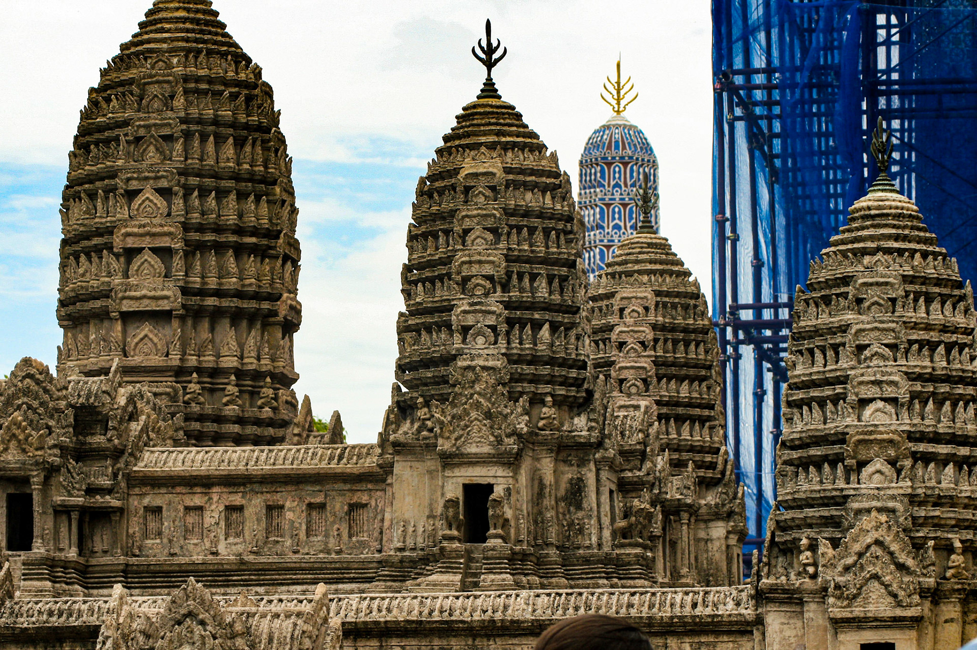 Scale Model of Angkor Wat in Wat Phra Kaew, Bangkok, Thailand. 