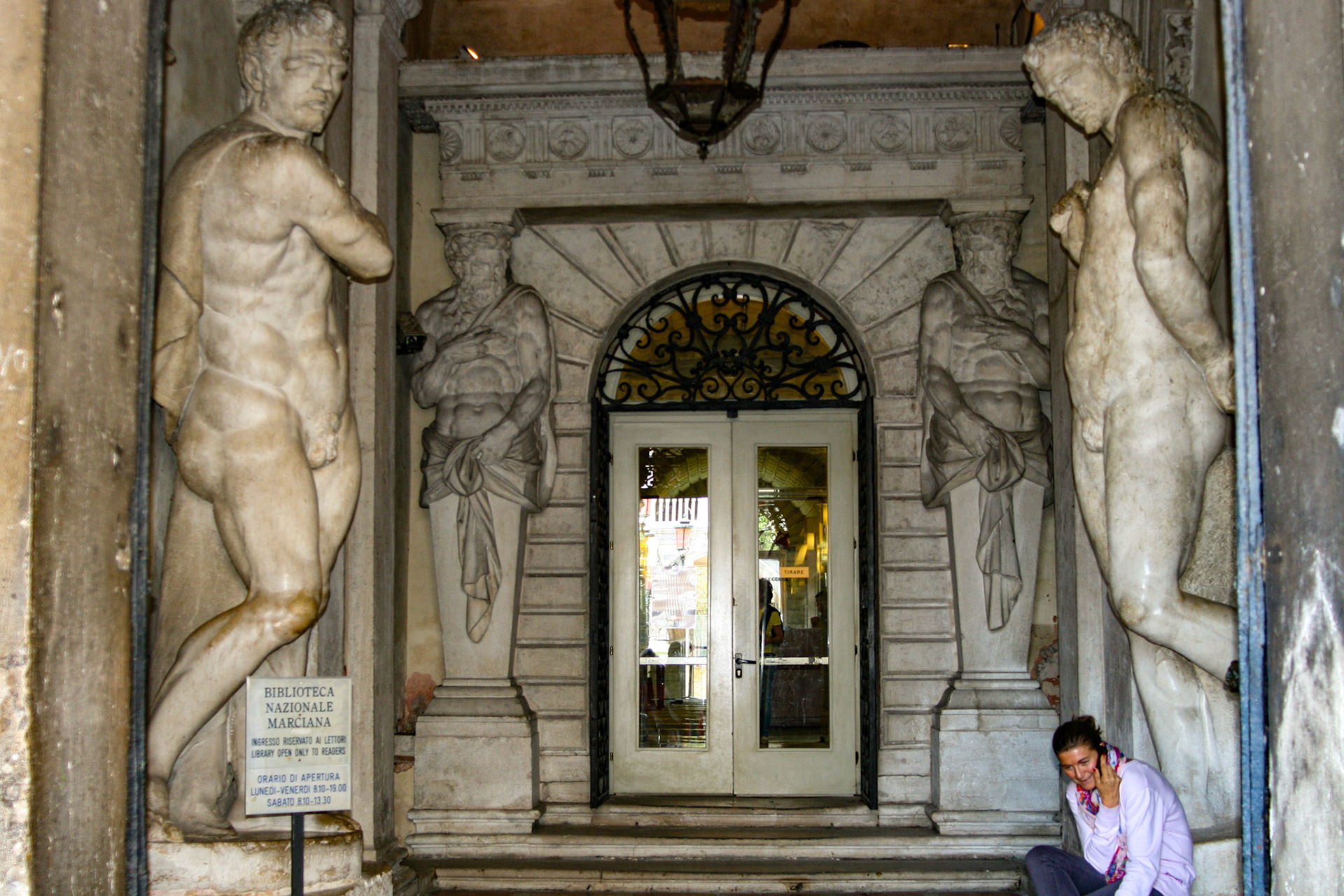 Entrance of Marciana Library - Venice 