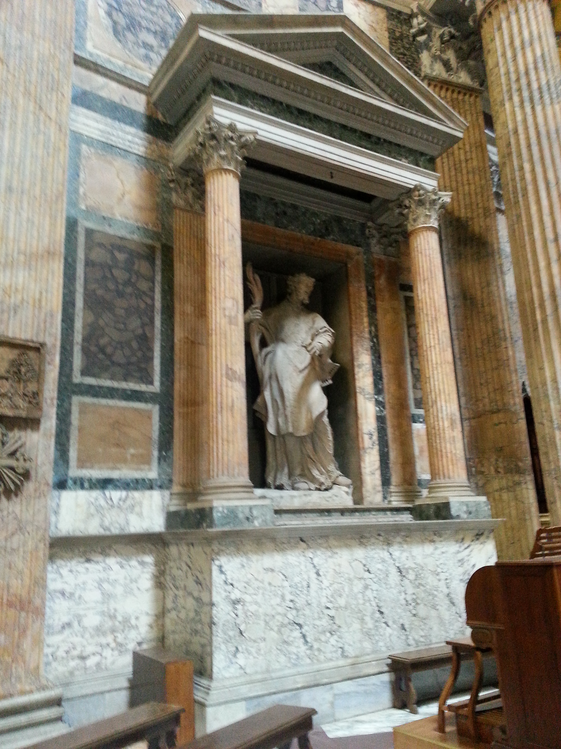 Statue “St. Anastasio” 1717 by Francesco Moderati (about 1680/after 1724) 