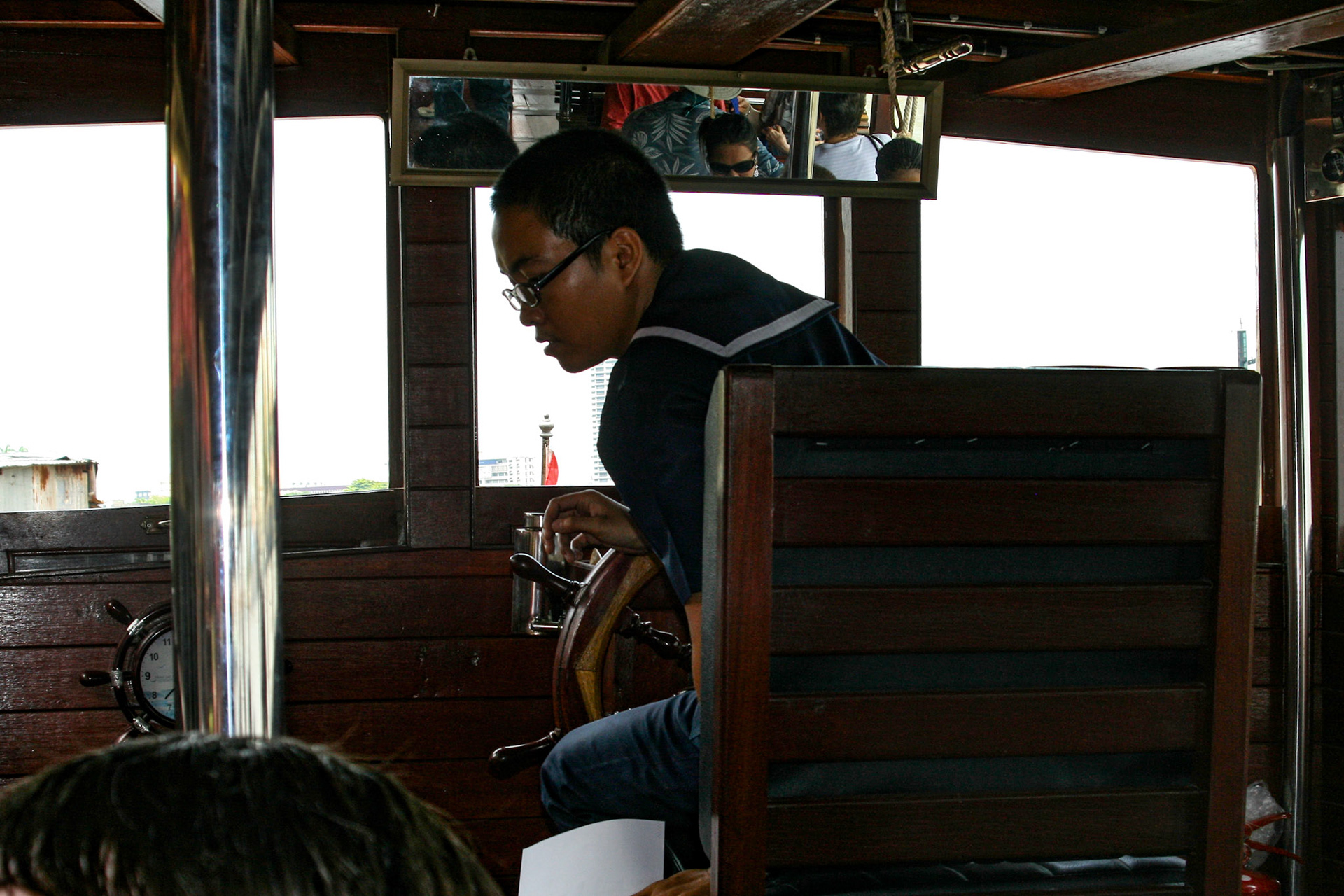 Boat pilot. On to lunch!